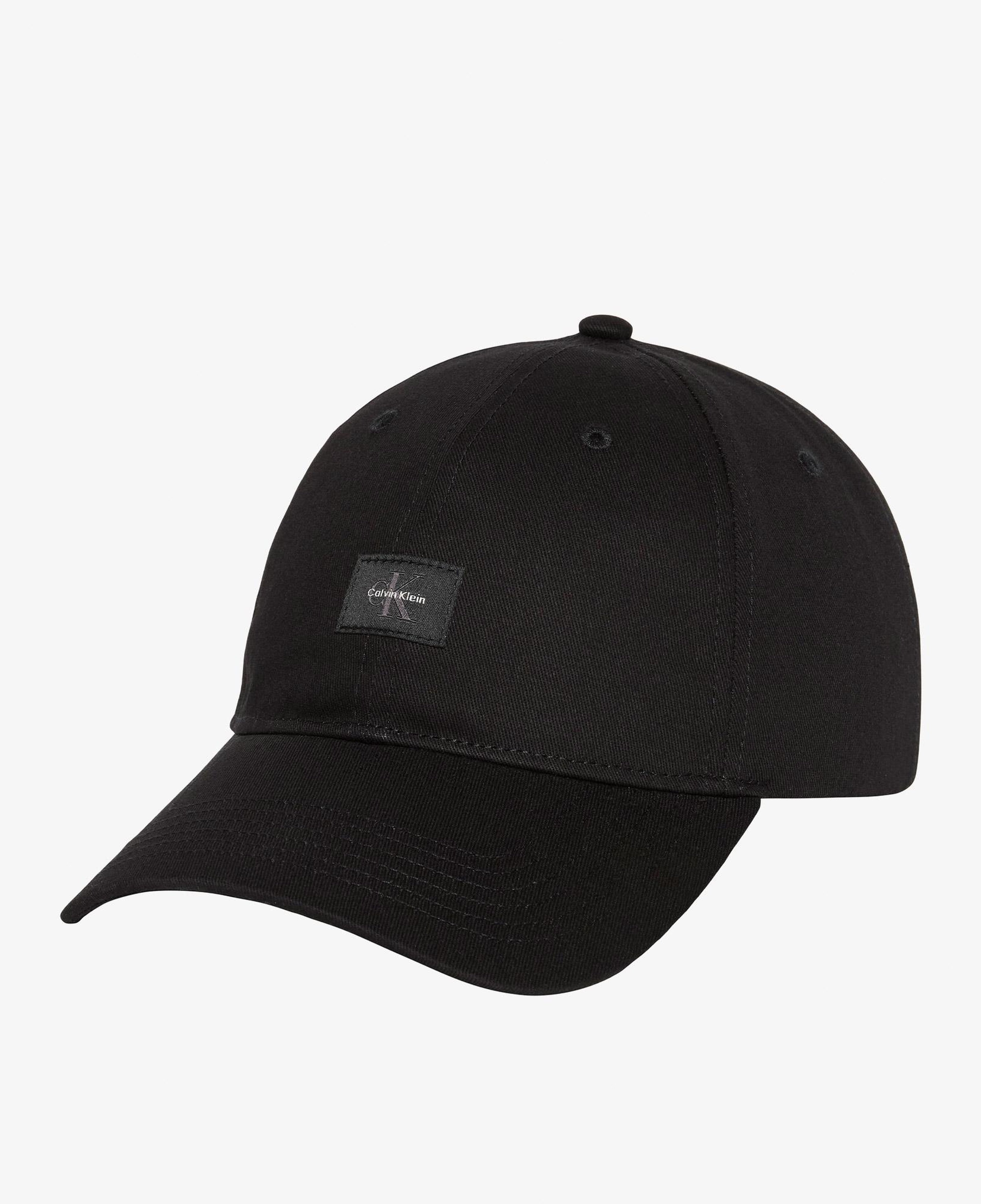Calvin Klein Monologo Woven Patch Erkek Siyah Şapka