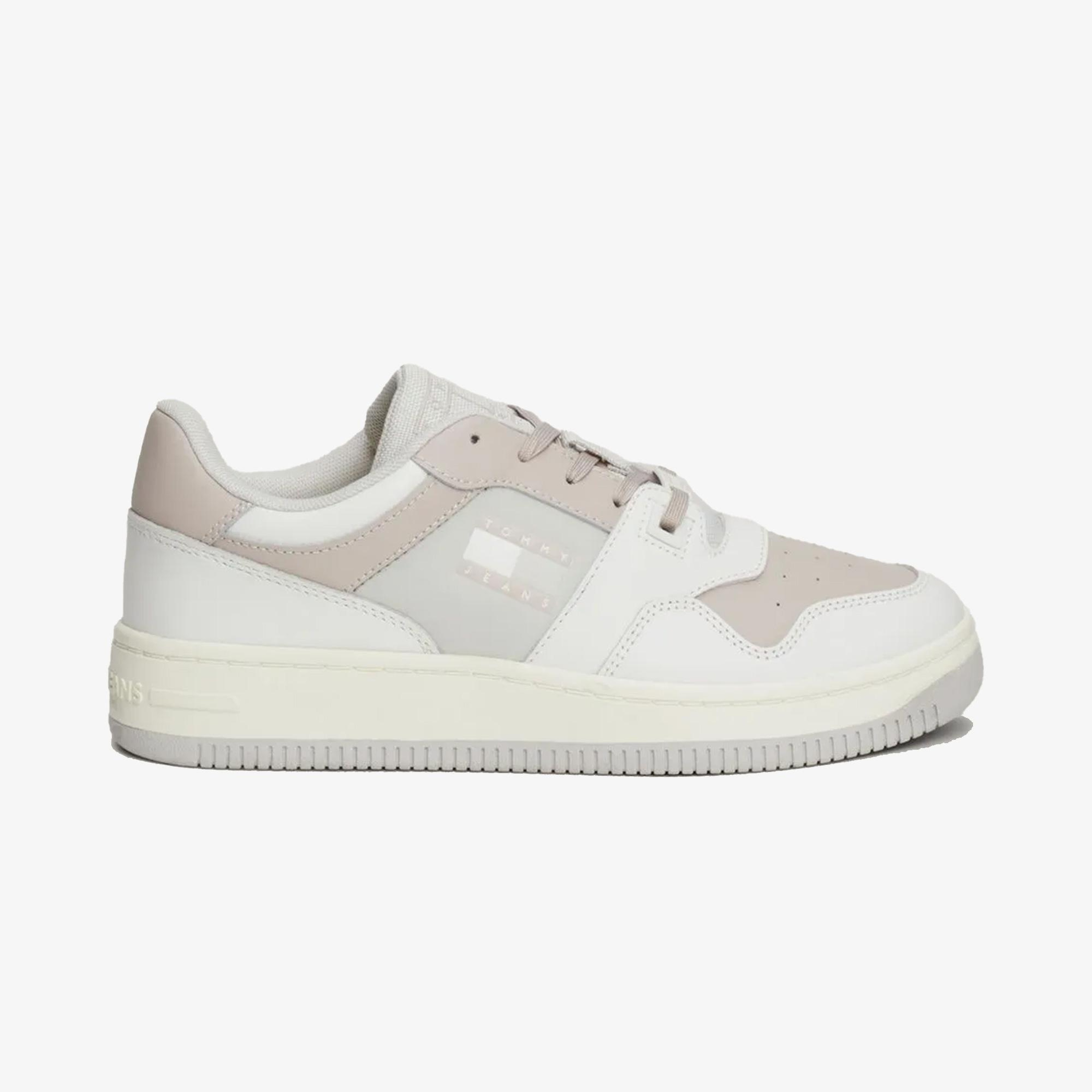 Tommy Jeans Retro Basket Tonal Kadın Gri Spor Ayakkabı