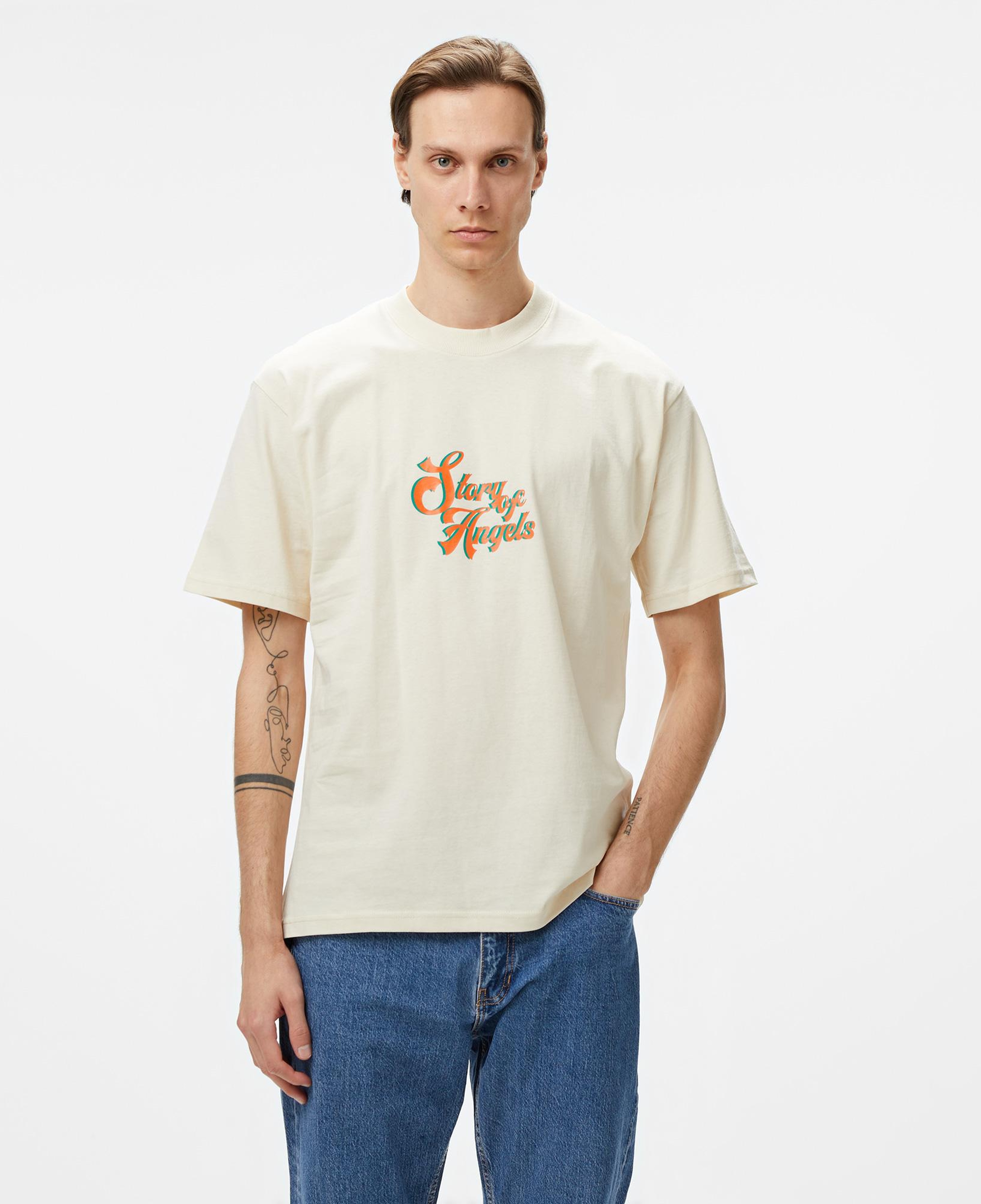 Story Of Angels Ganesha Dream  Erkek Krem T-Shirt