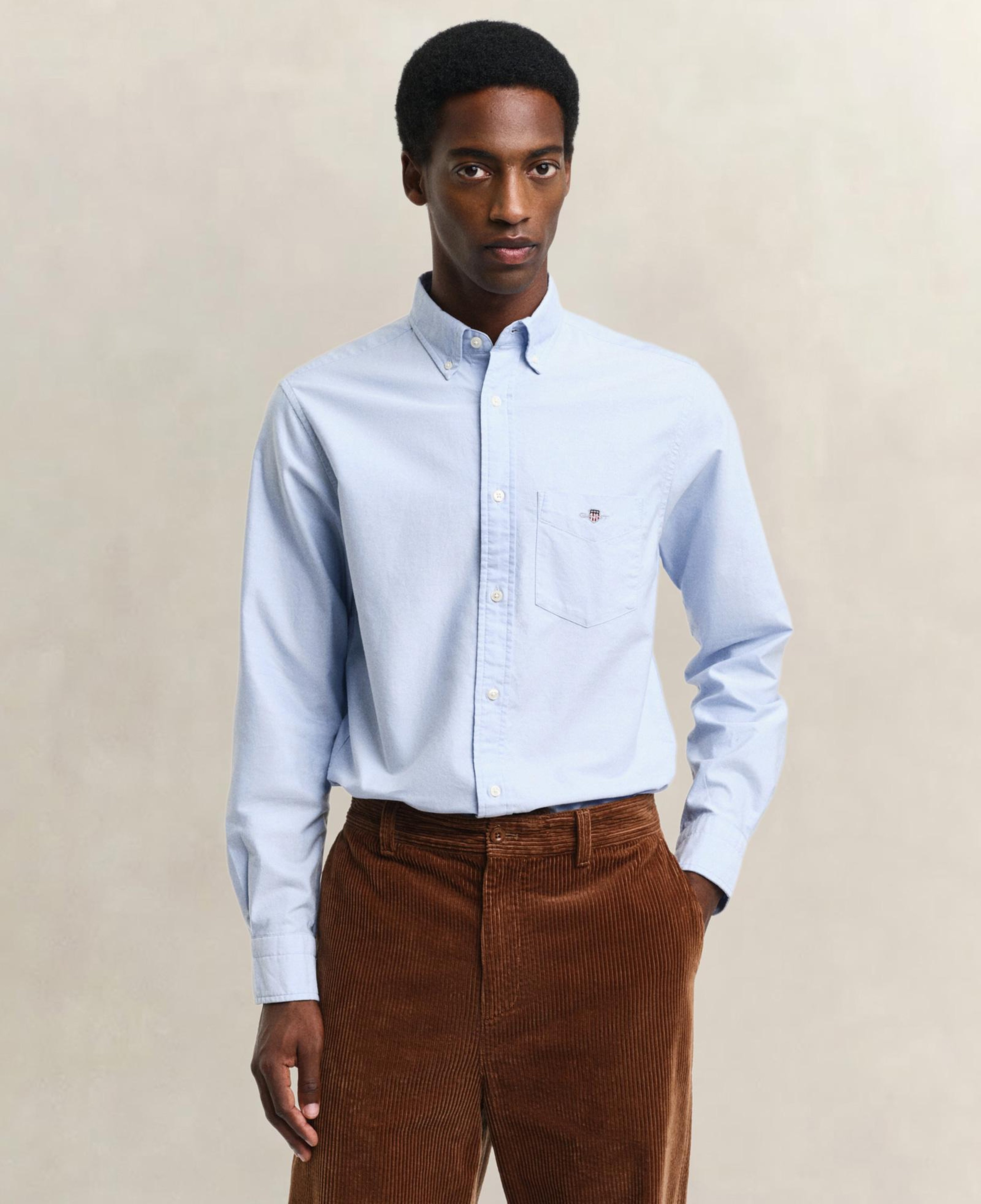 GANT Erkek Mavi Regular Fit Oxford Gömlek