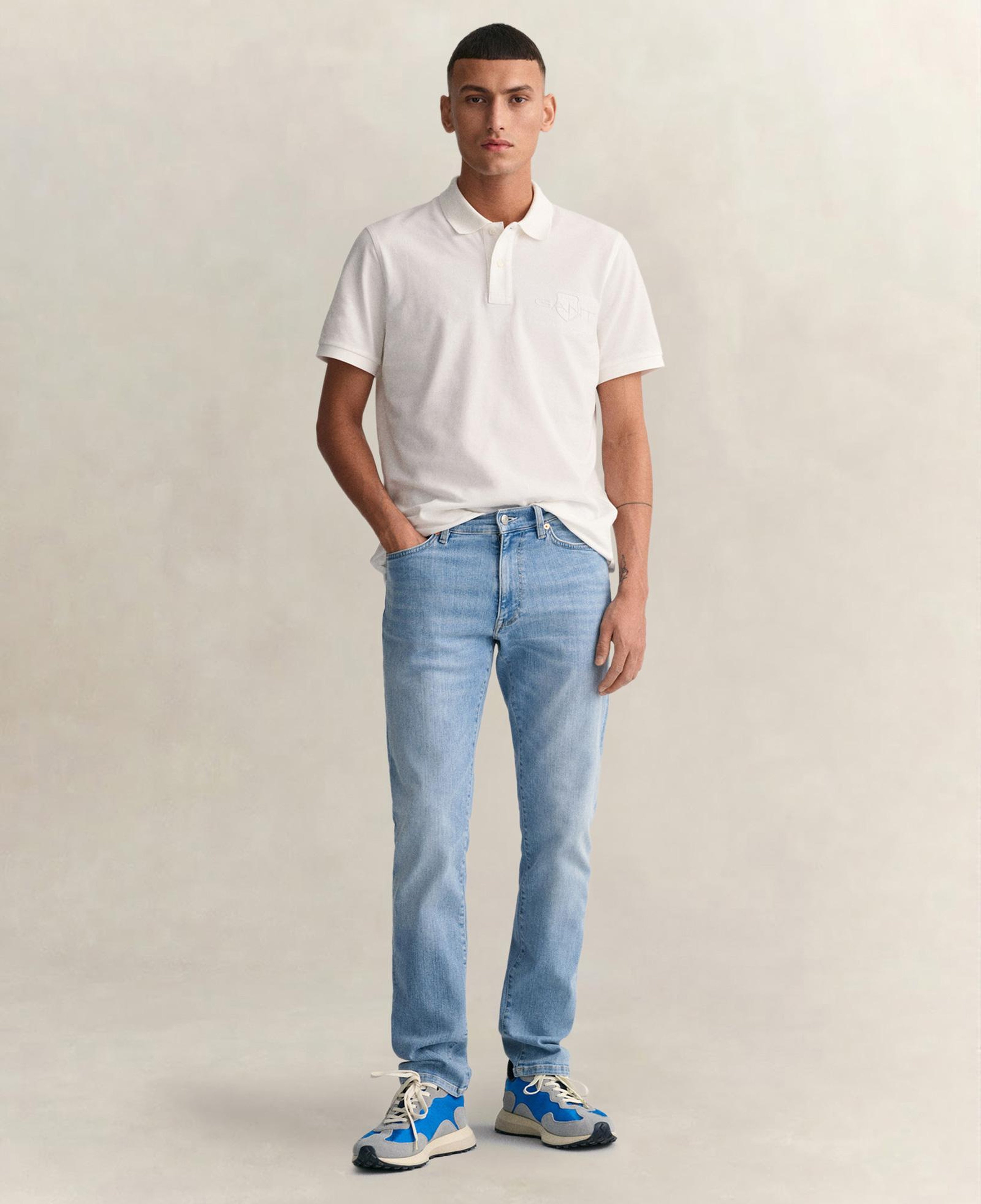 GANT Erkek Mavi Extra Slim Fit Jean Pantolon