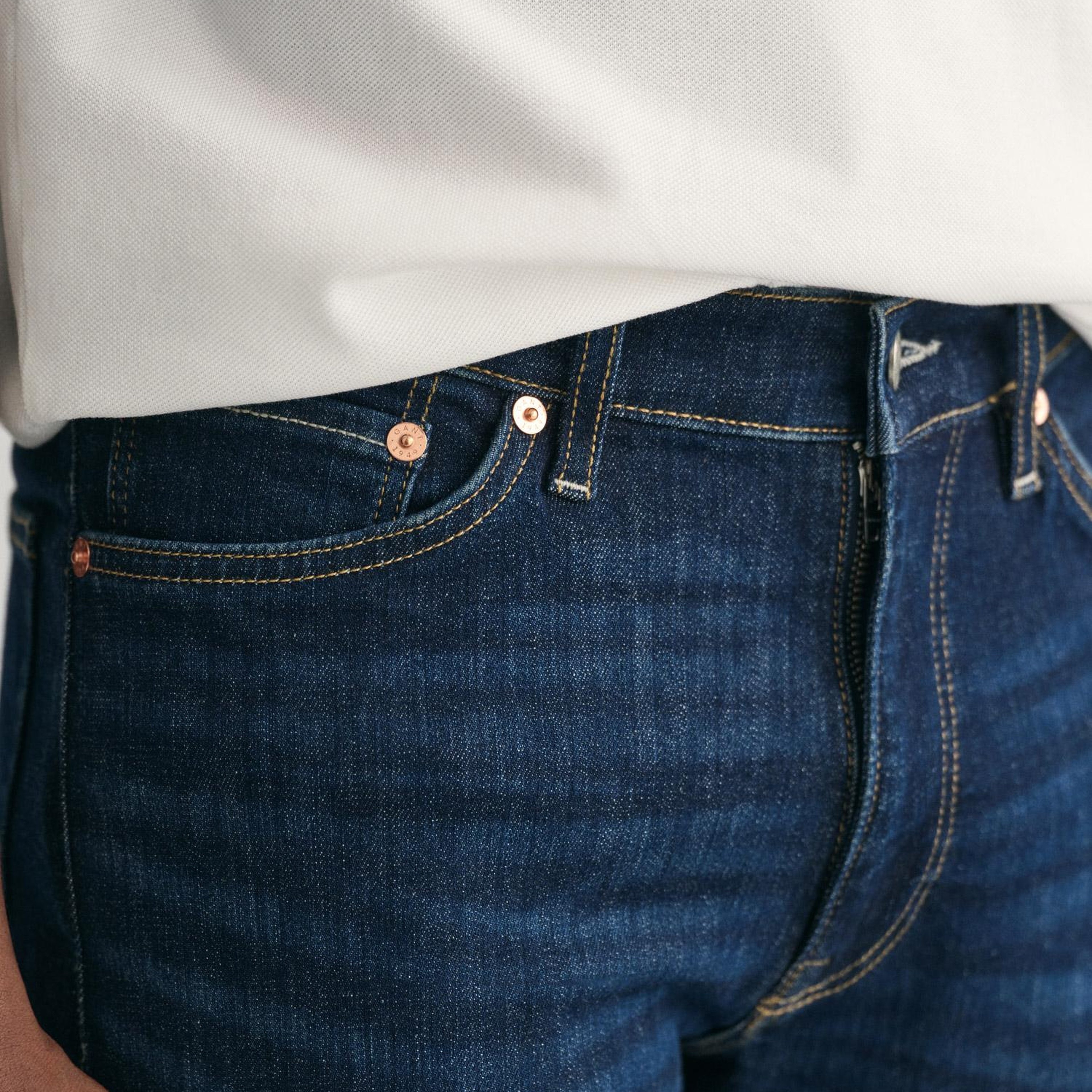 GANT Erkek Mavi Extra Slim Fit Jean