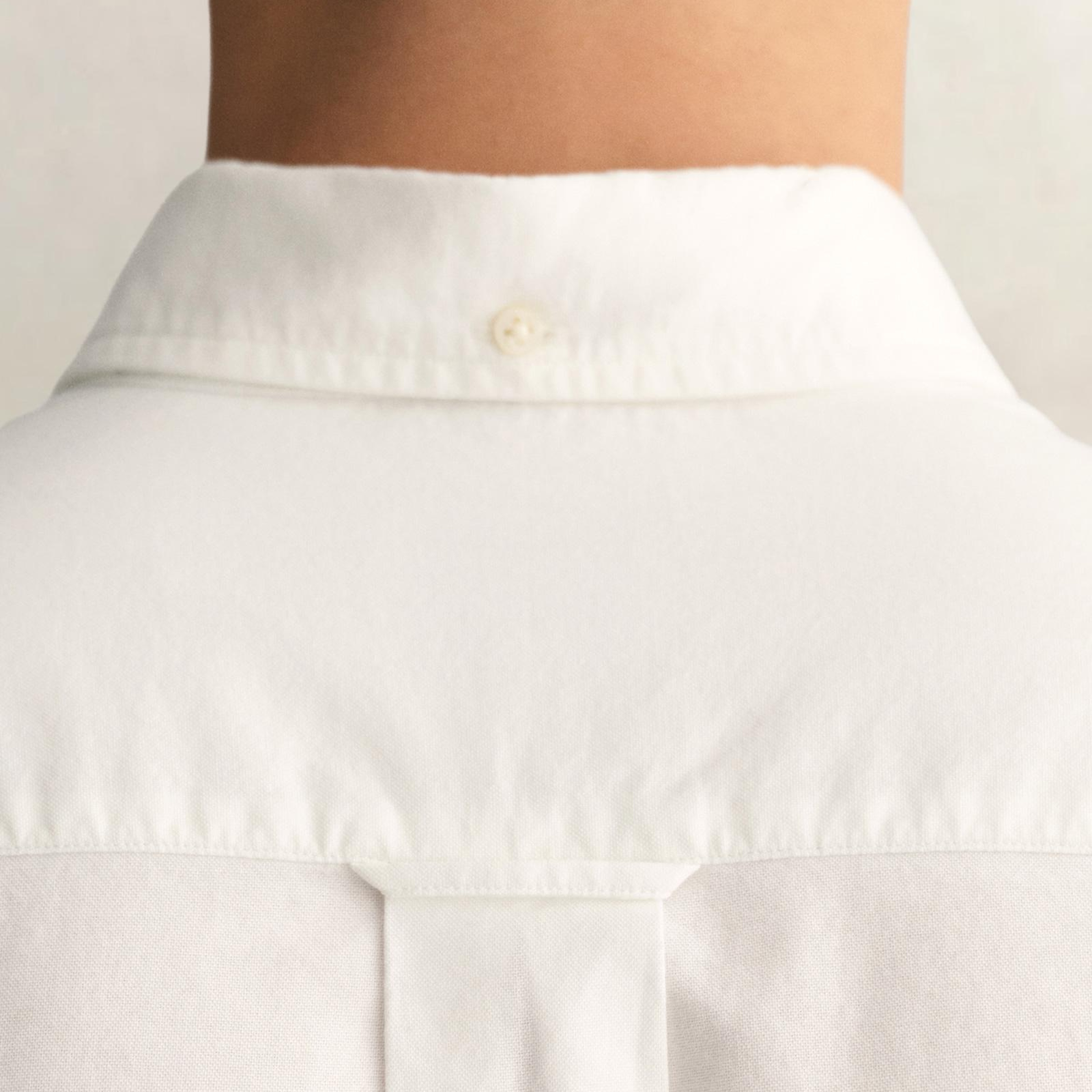GANT Erkek Beyaz Regular Fit Oxford Gömlek