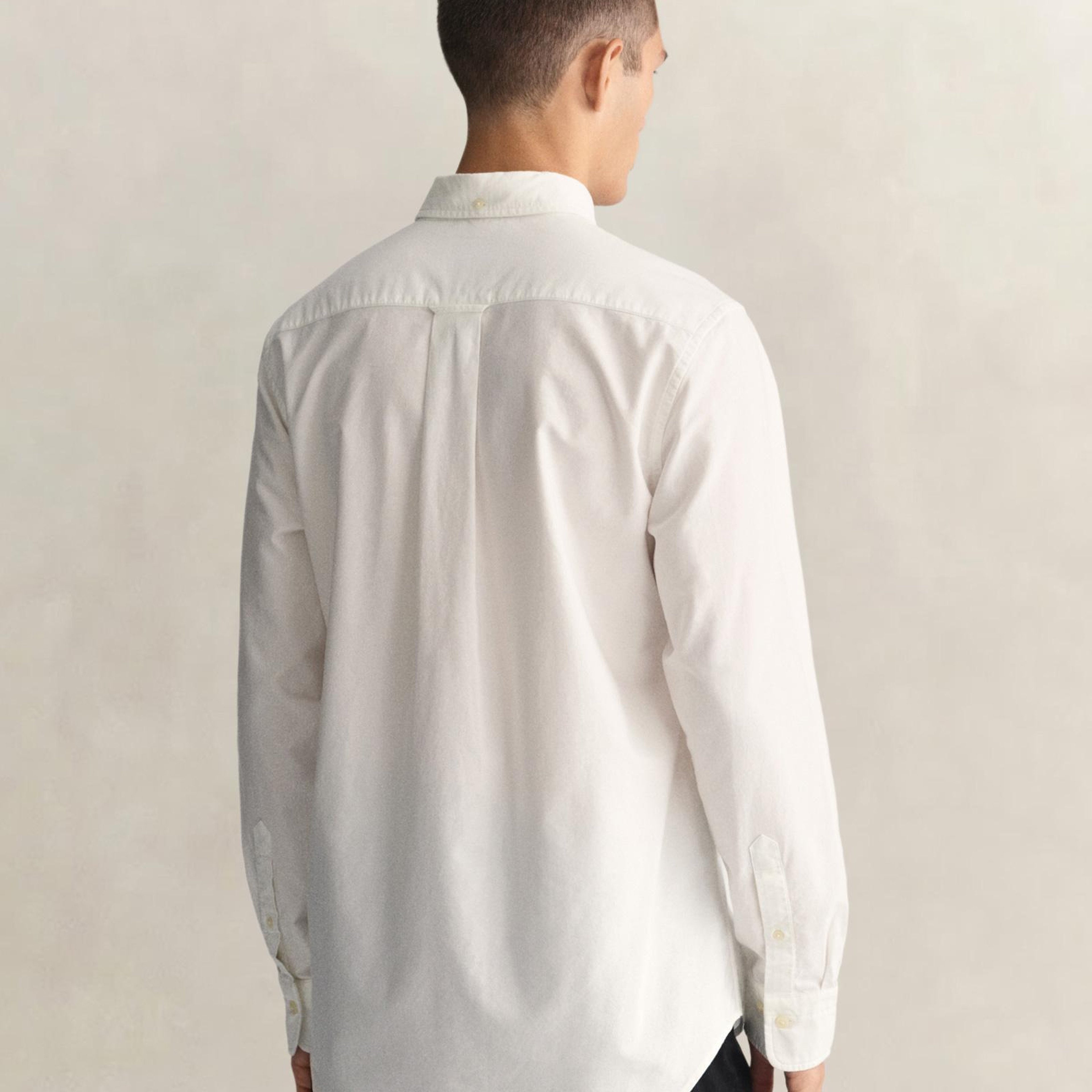 GANT Erkek Beyaz Regular Fit Oxford Gömlek