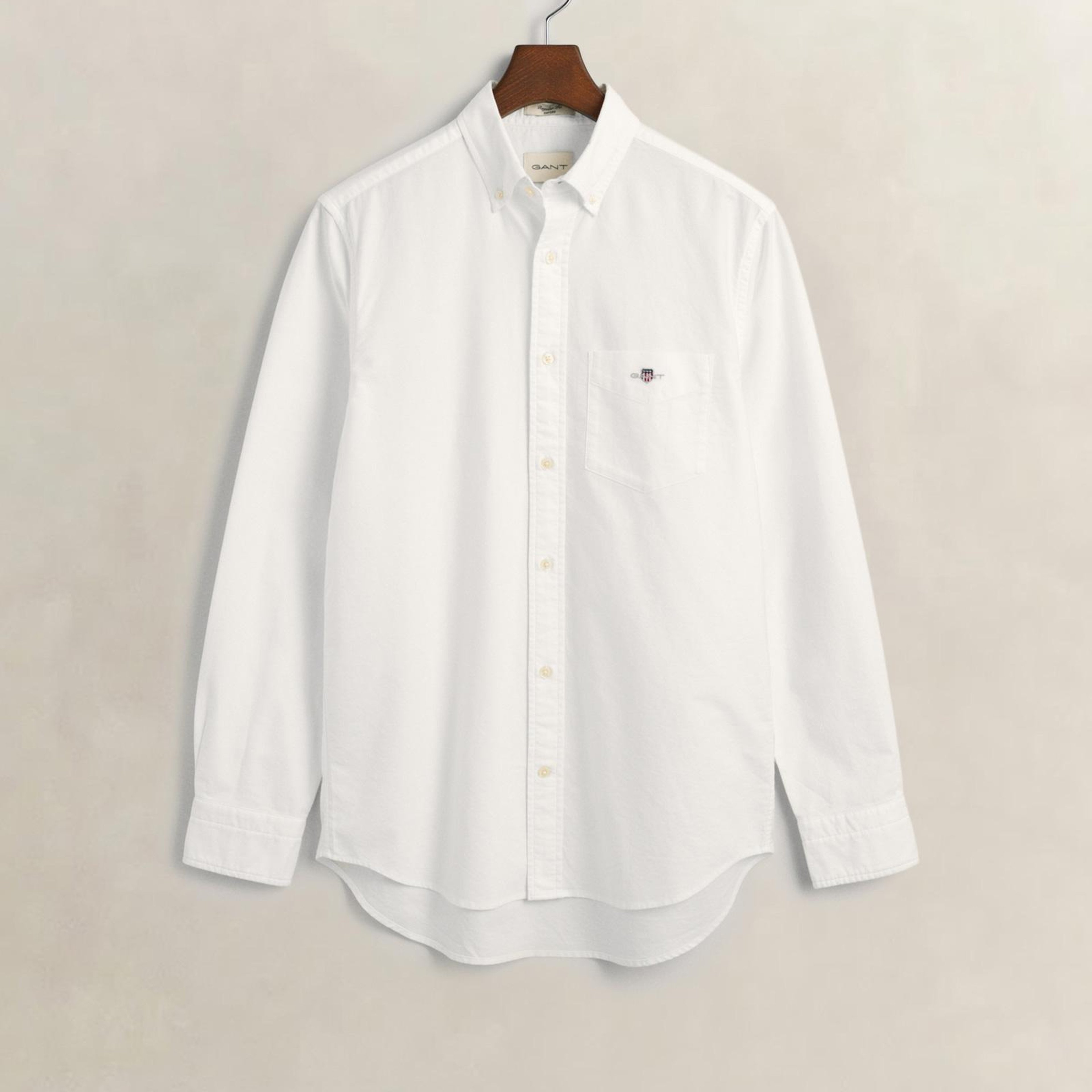 GANT Erkek Beyaz Regular Fit Oxford Gömlek