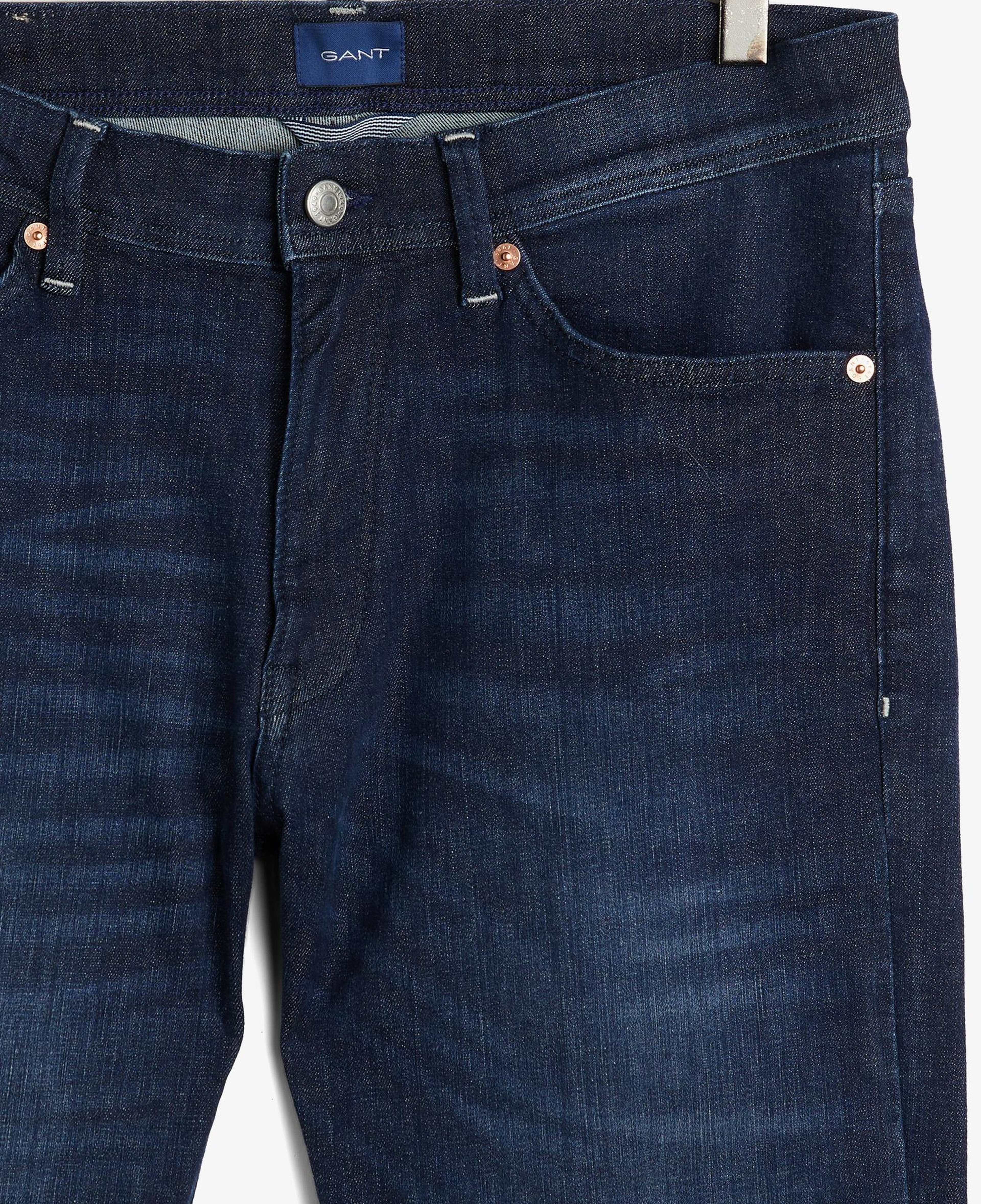 GANT Erkek Lacivert Extra Slim Fit Jean Pantolon