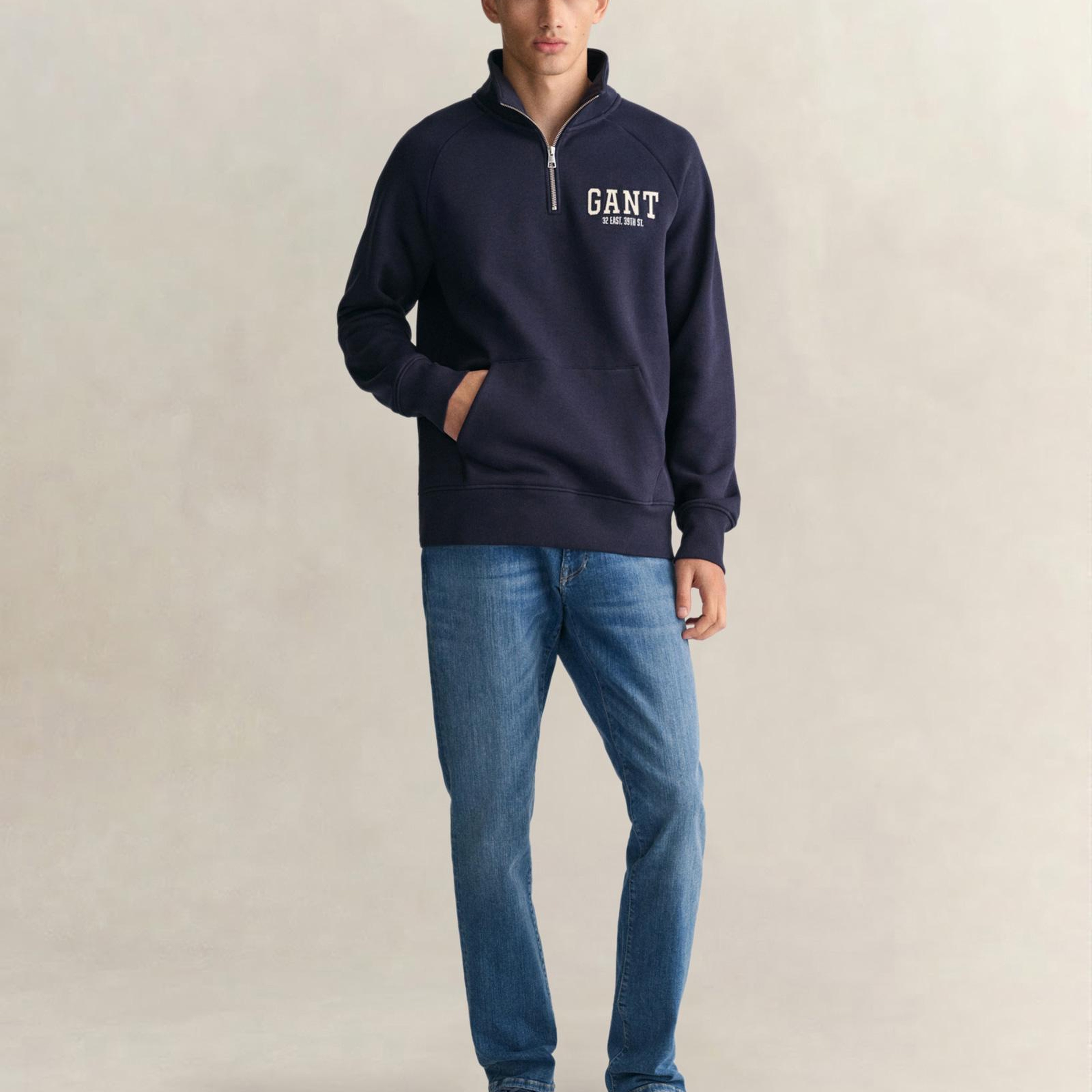 GANT Erkek Mavi Extra Slim Fit Jean Pantolon