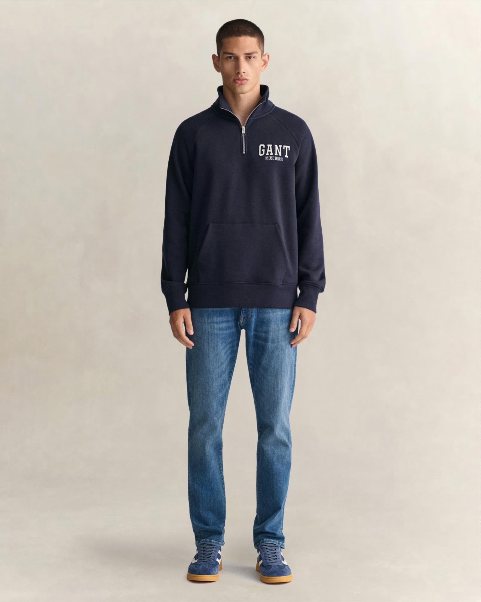 GANT Erkek Mavi Extra Slim Fit Jean Pantolon