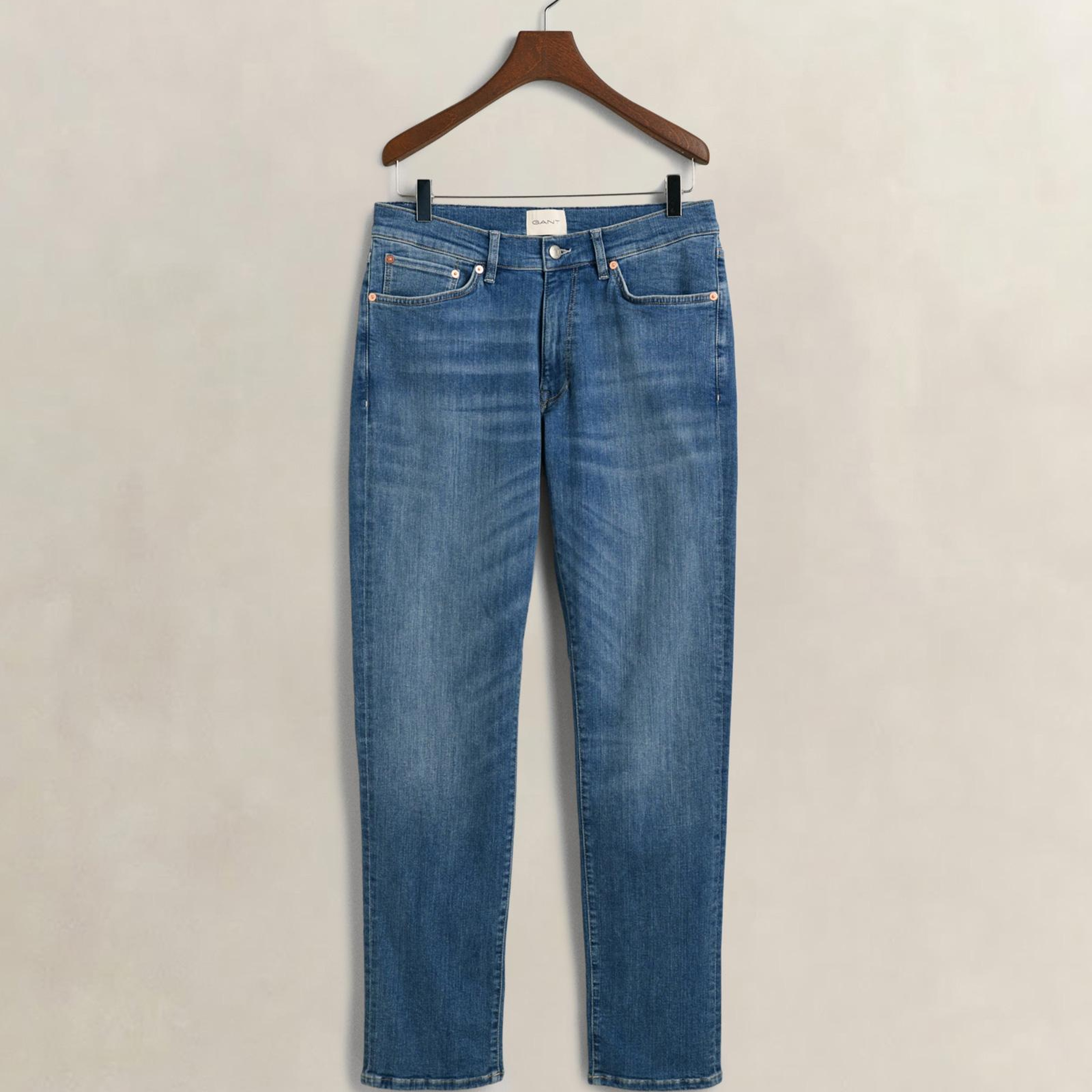 GANT Erkek Mavi Extra Slim Fit Jean Pantolon