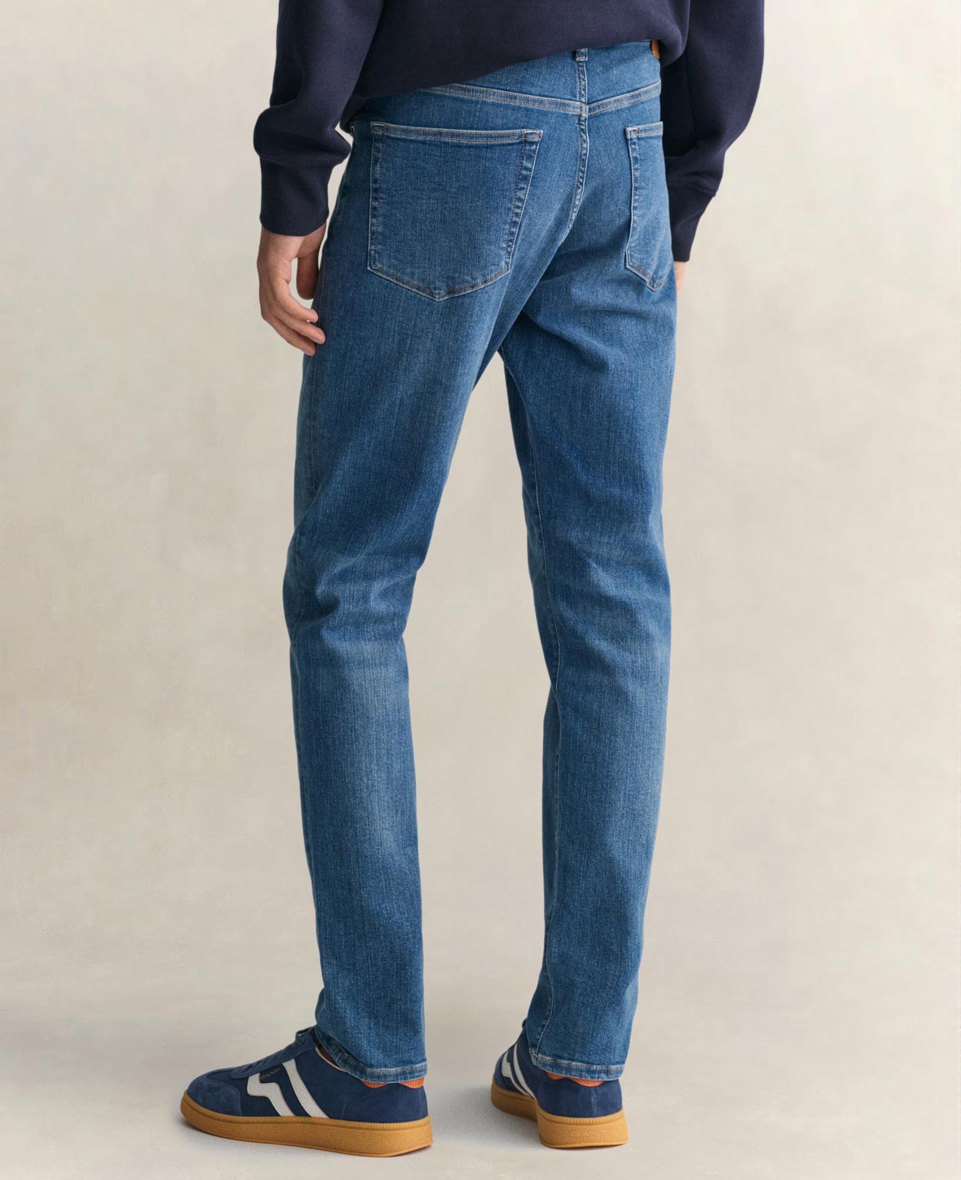 GANT Erkek Mavi Extra Slim Fit Jean Pantolon