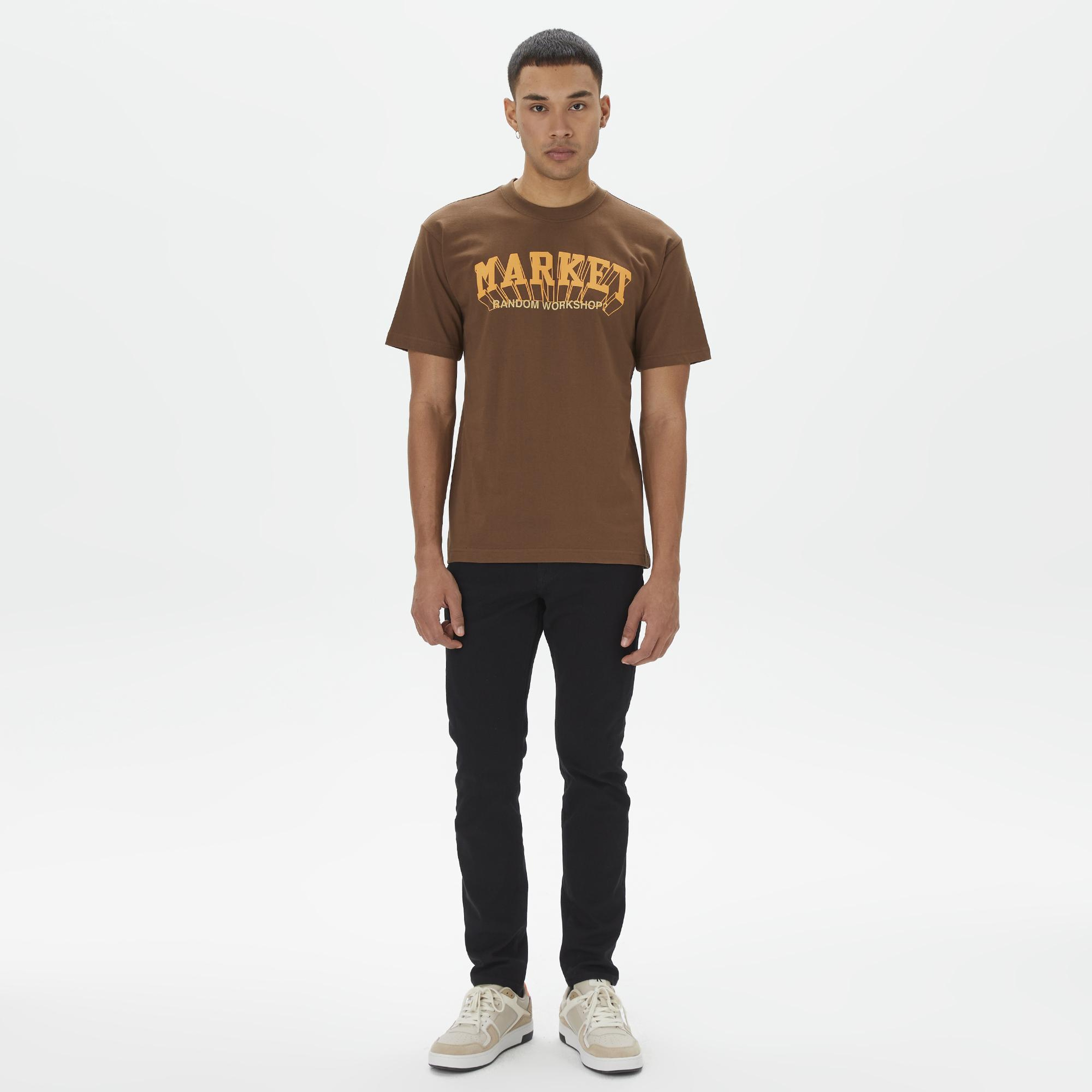 Market Super Market Erkek Kahverengi T-Shirt