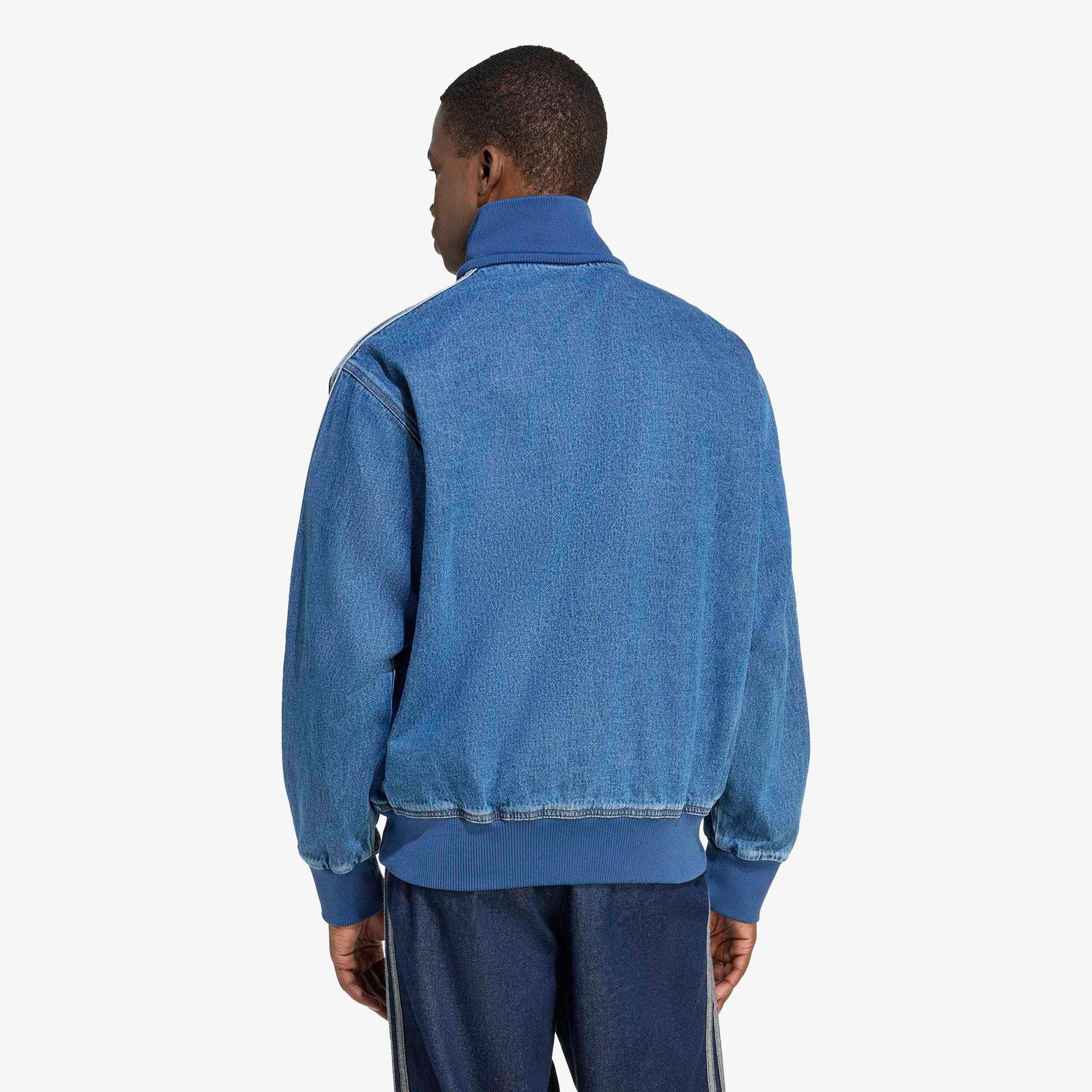 adidas Denim Firebird Erkek Mavi Ceket