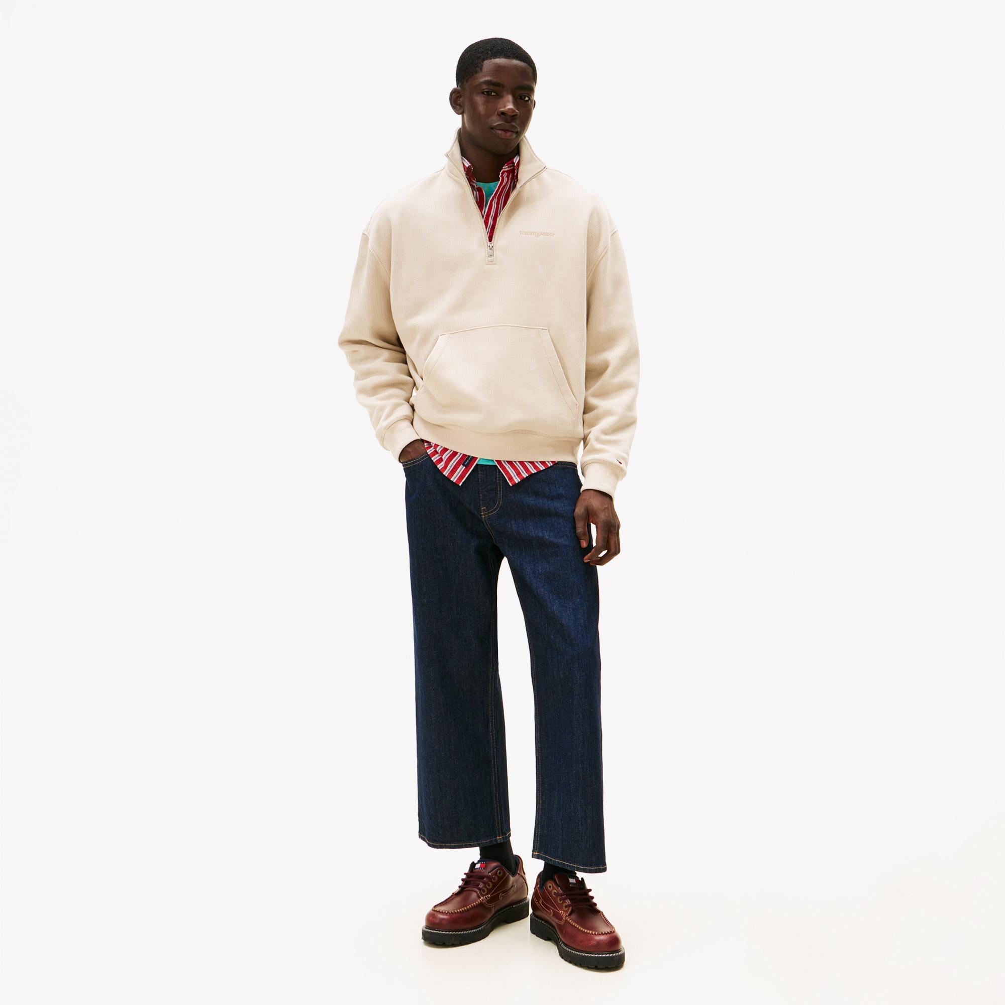 Tommy Hilfiger Jeans 90s Script Rib Fleece Sweatshirt