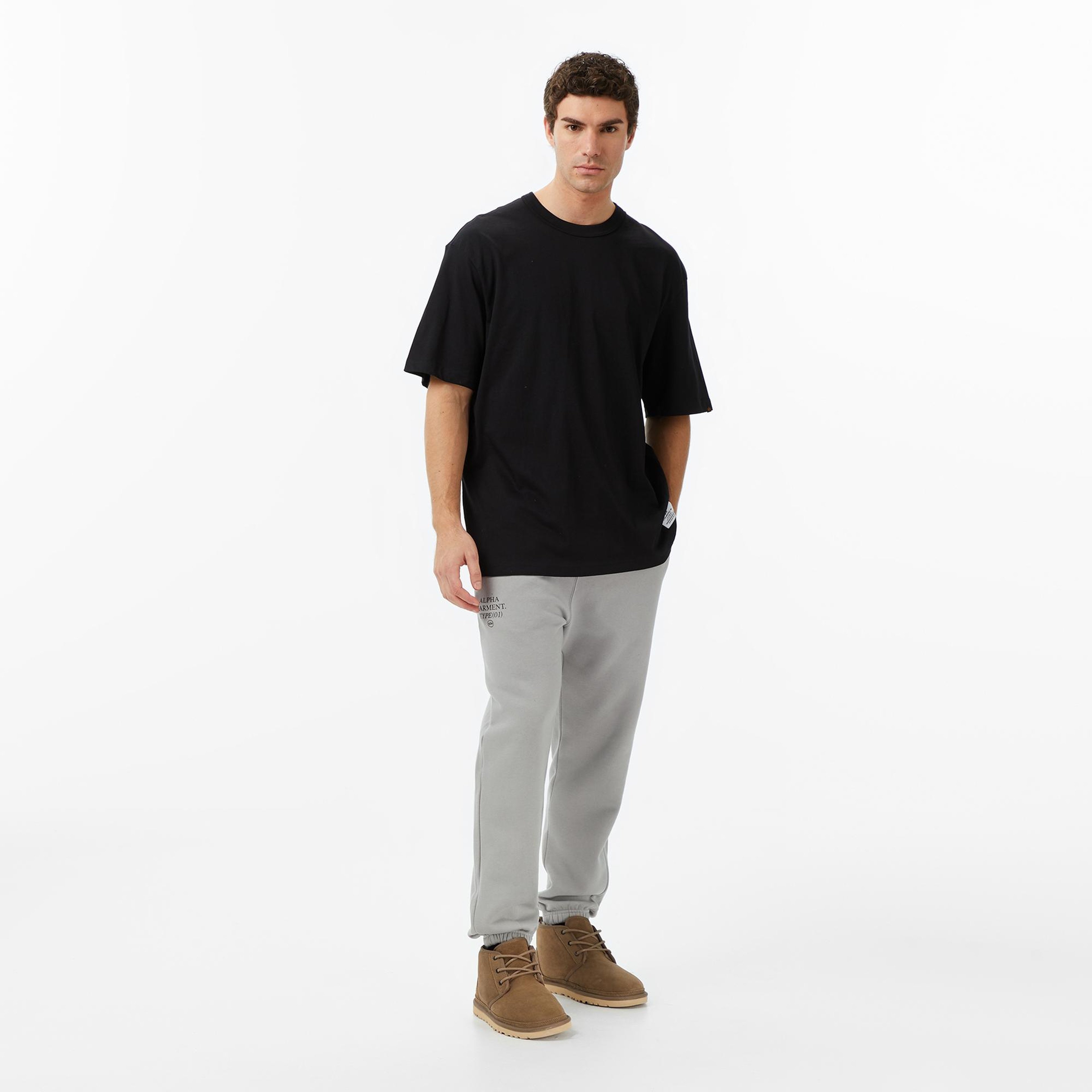 Alpha Industries Uniform Relaxed Fit Erkek Gri Eşofman Altı