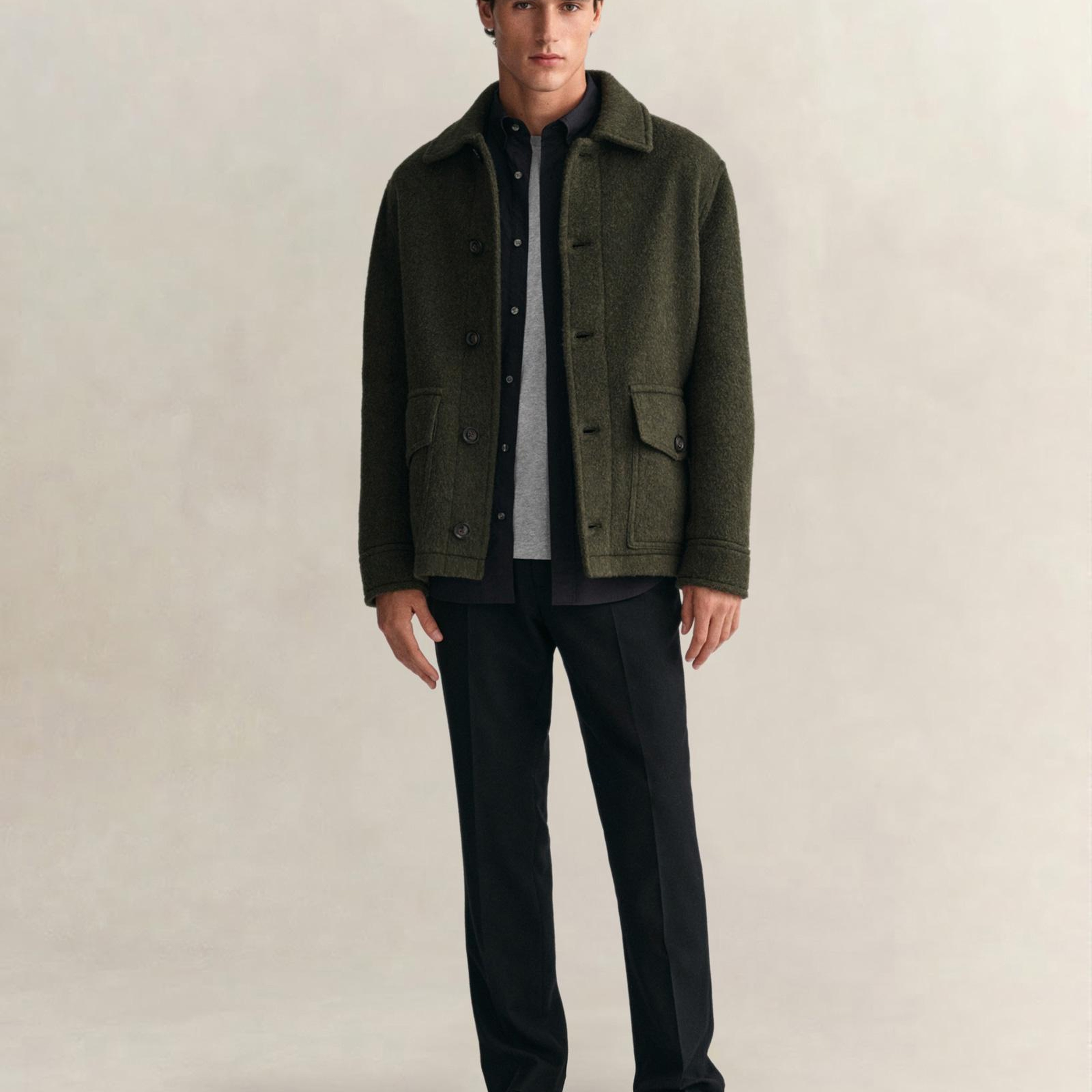 GANT Erkek Siyah Regular Fit Poplin Gömlek