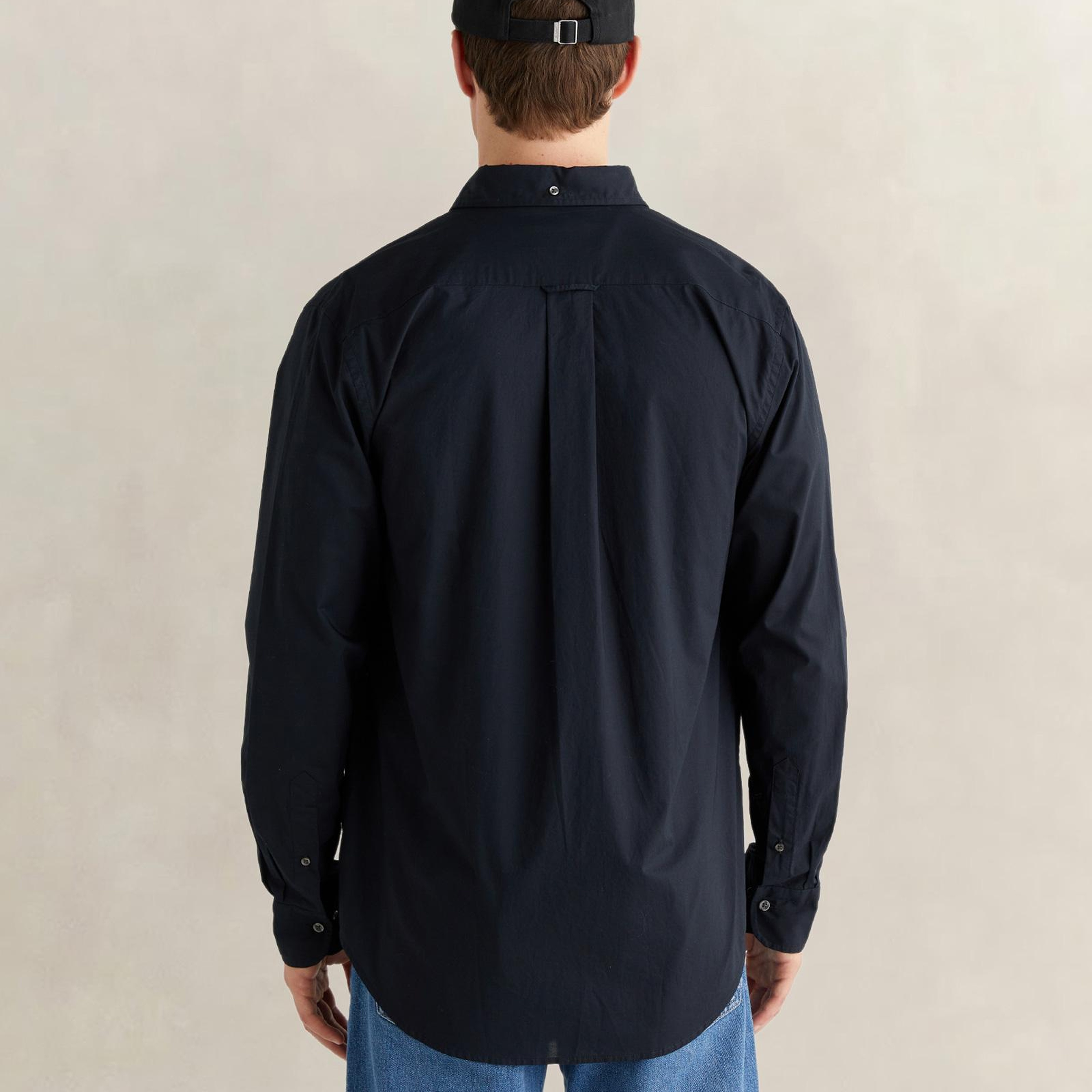 GANT Erkek Siyah Regular Fit Poplin Gömlek