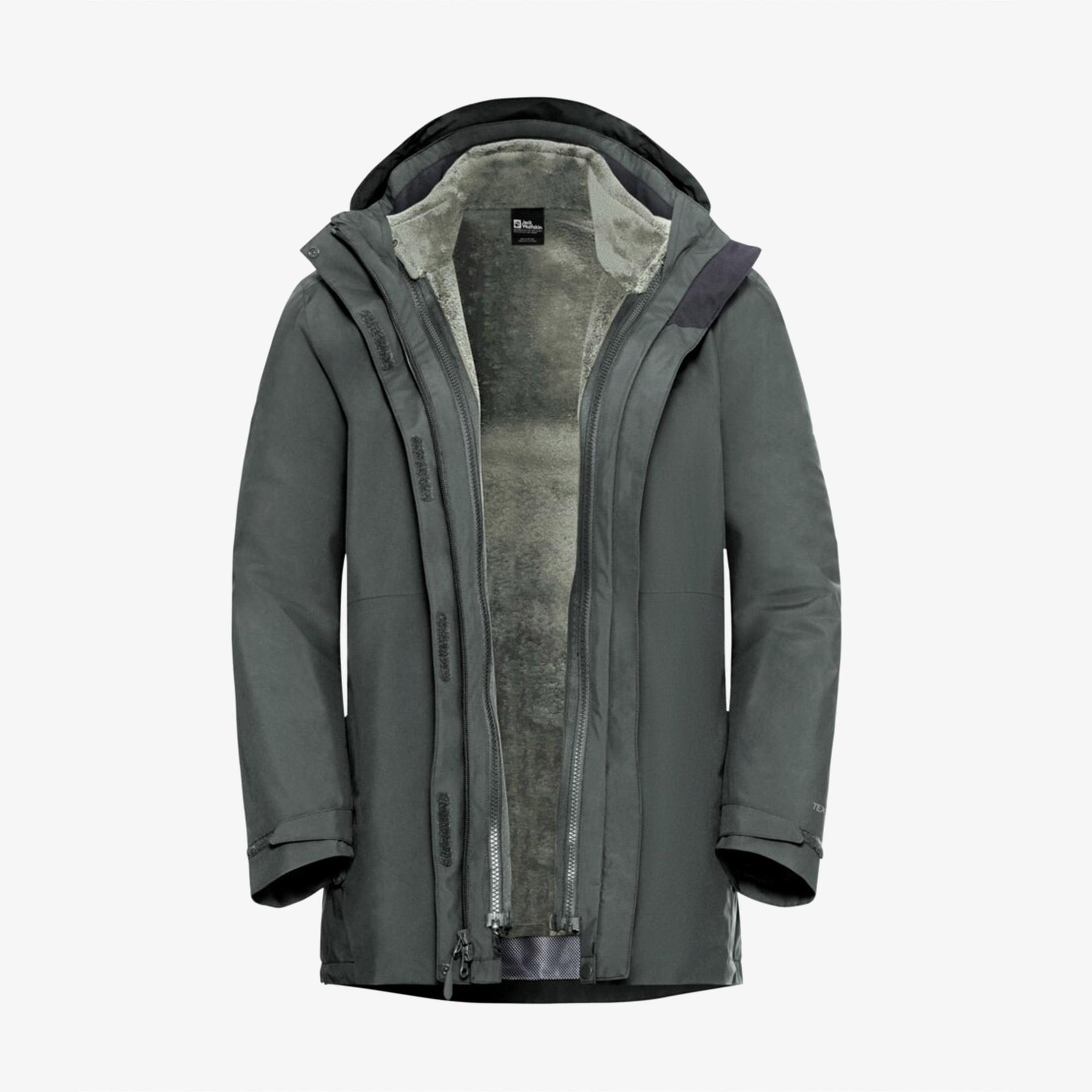 Jack Wolfskin Rotwand 3in1 Kadın Yeşil Ceket