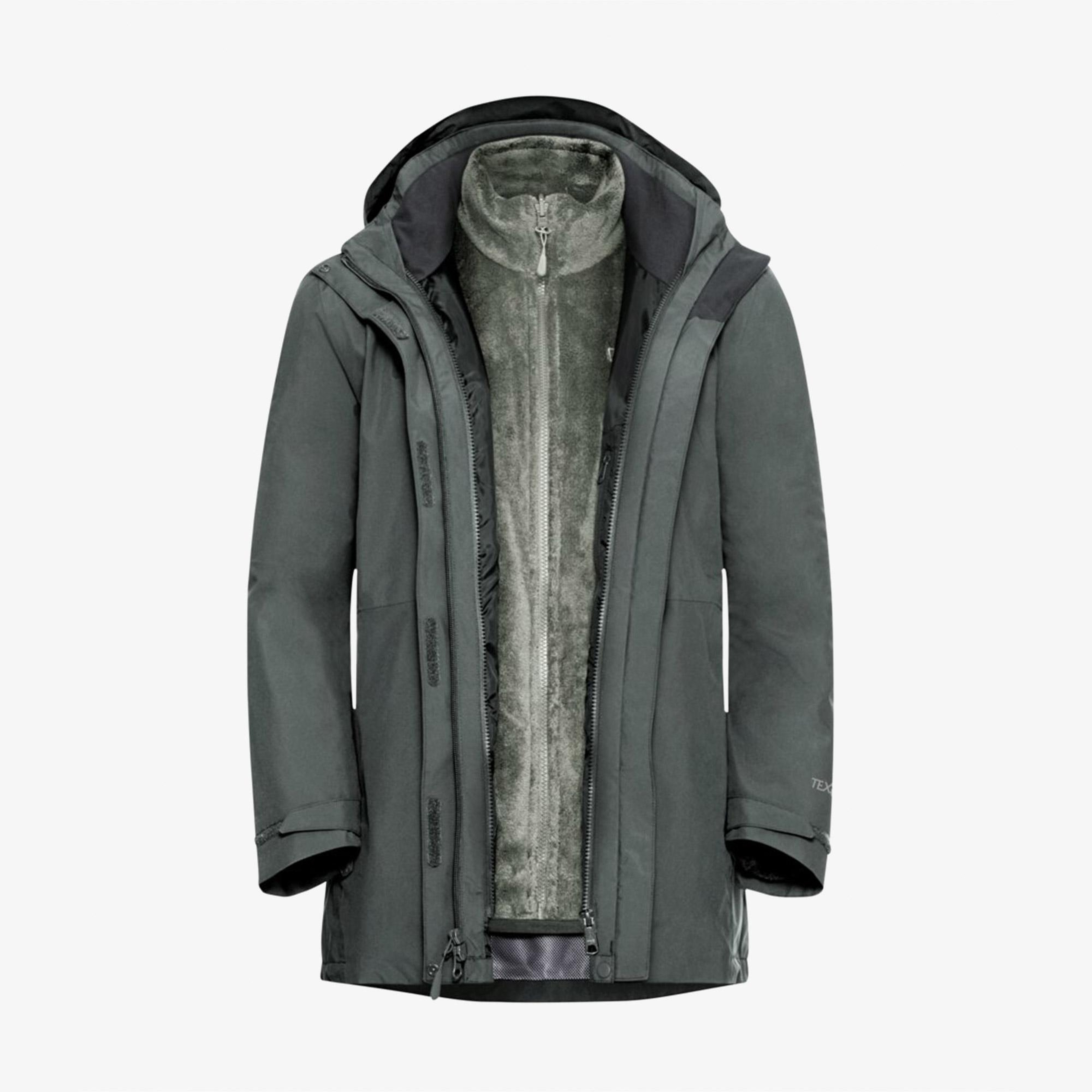 Jack Wolfskin Rotwand 3in1 Kadın Yeşil Ceket