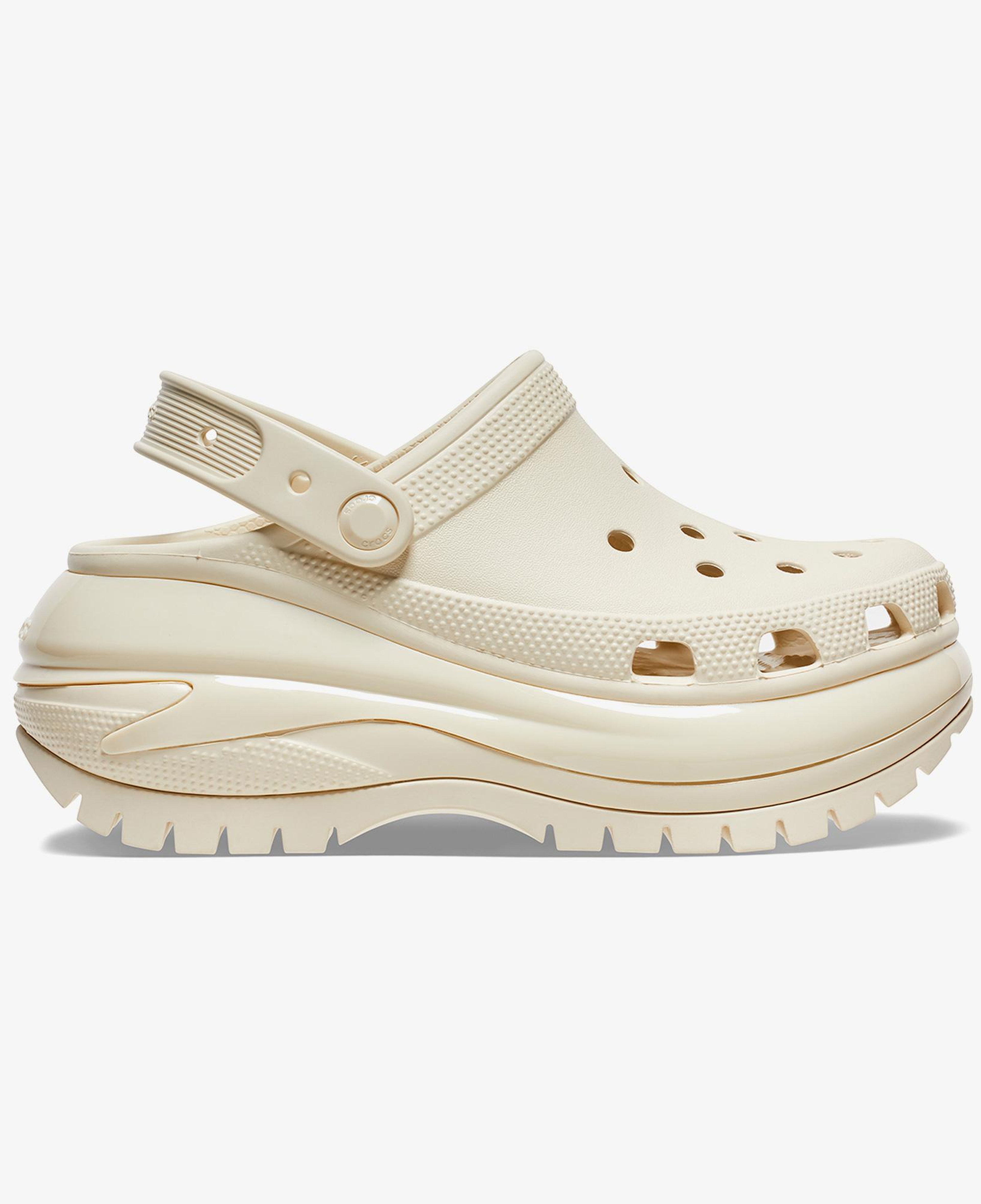 Crocs Classic Mega Crush Kadın Krem Terlik