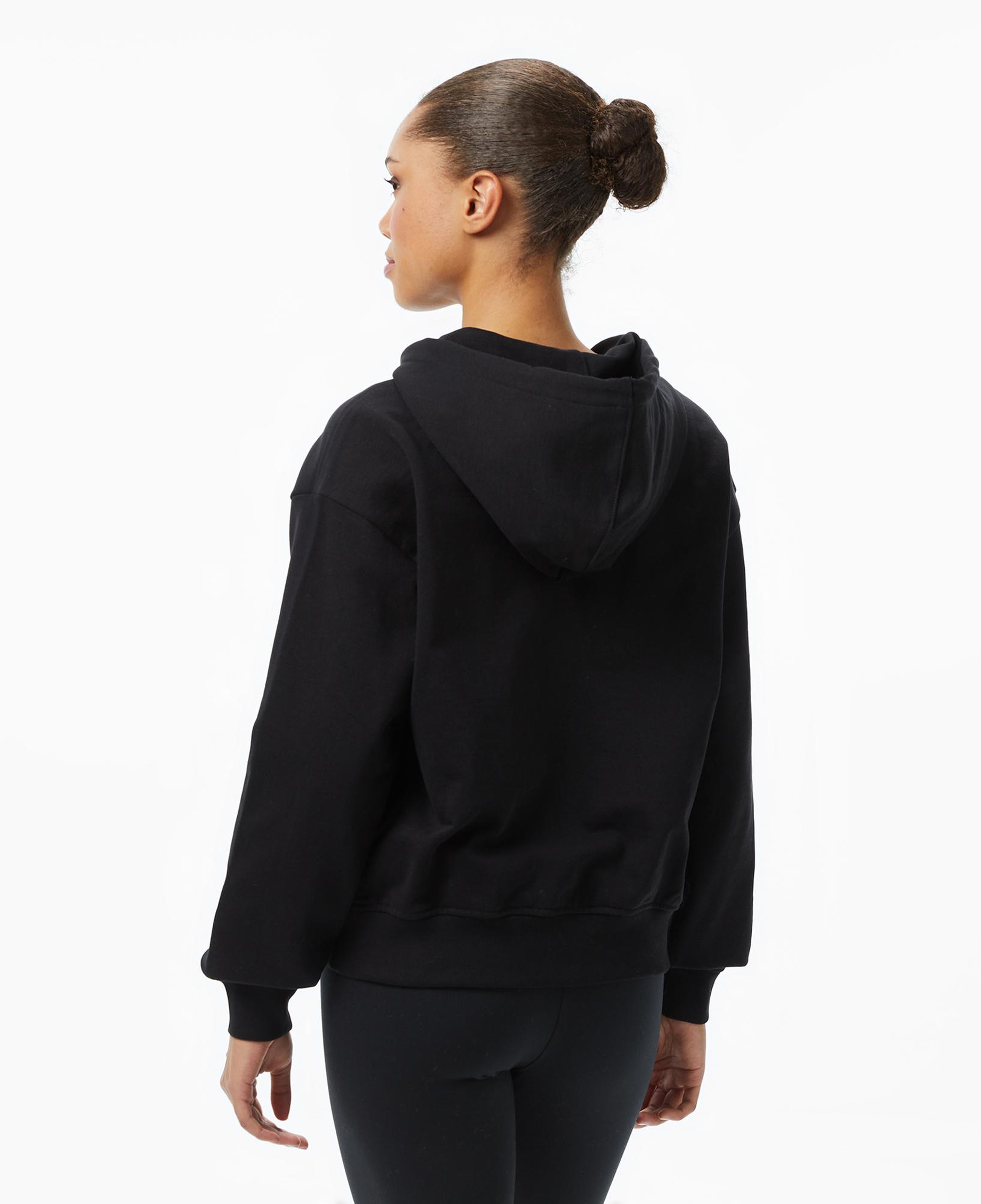 Calvin Klein Monologo French Terry Kadın Siyah Sweatshirt