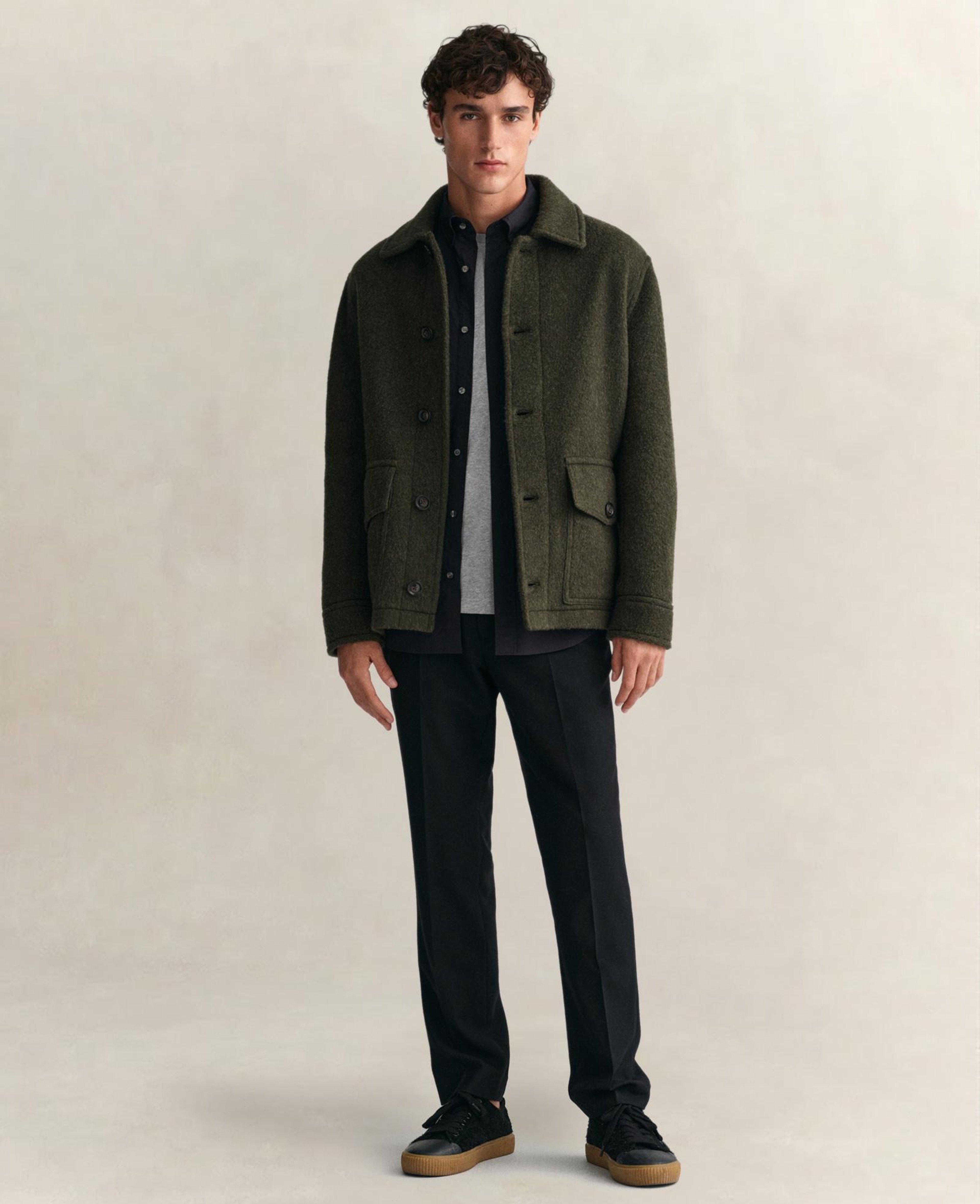 GANT Erkek Siyah Regular Fit Poplin Gömlek