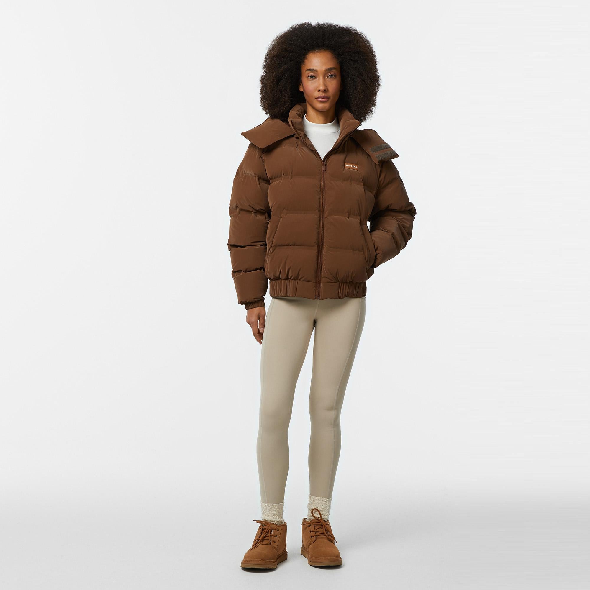 UNITED4 Classic Kadın Kahverengi Bomber Mont
