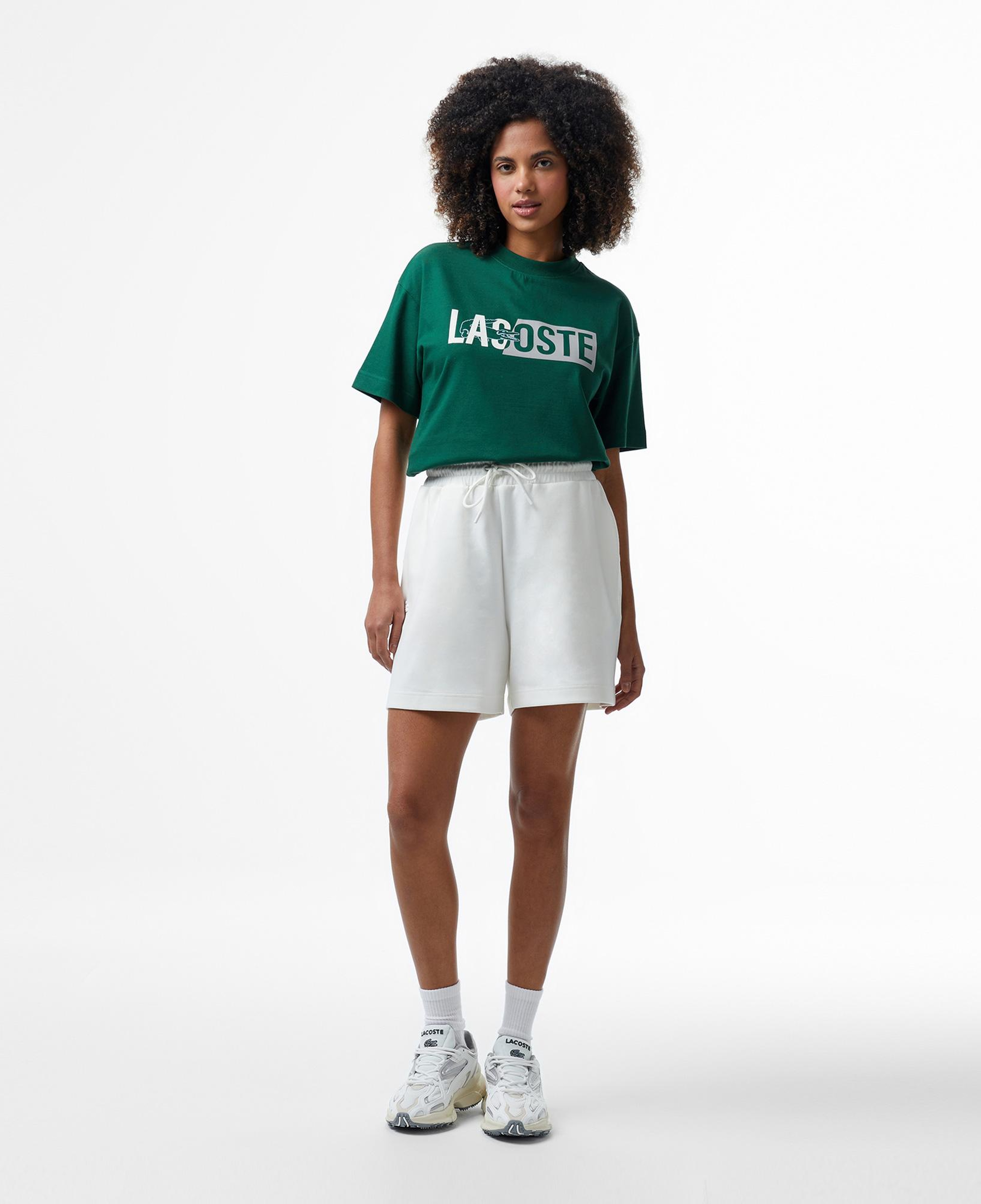 Lacoste House of SuperStep x Lacoste Kadın Beyaz Şort
