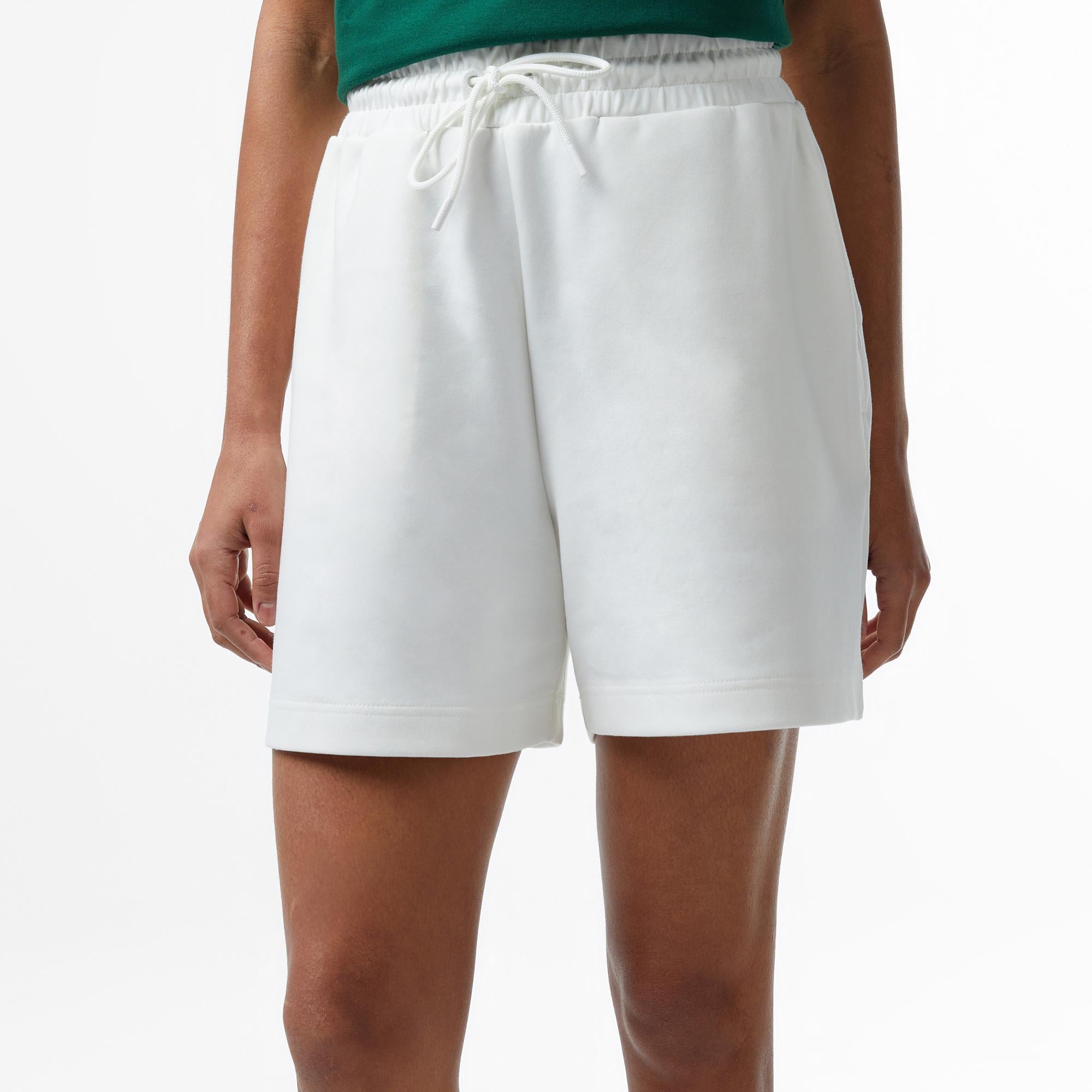 Lacoste House of SuperStep x Lacoste Kadın Beyaz Şort