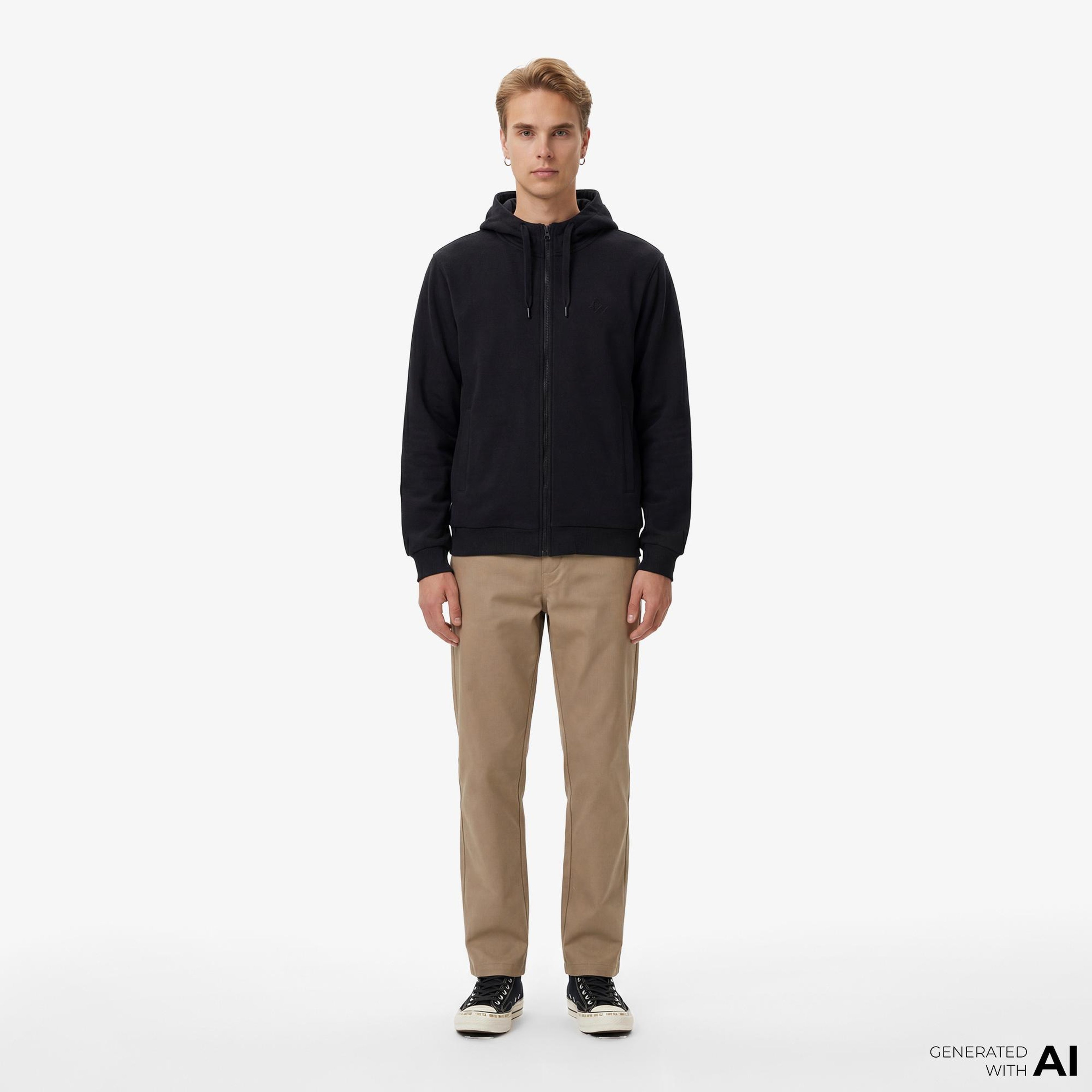 Converse Erkek Siyah Sweatshirt