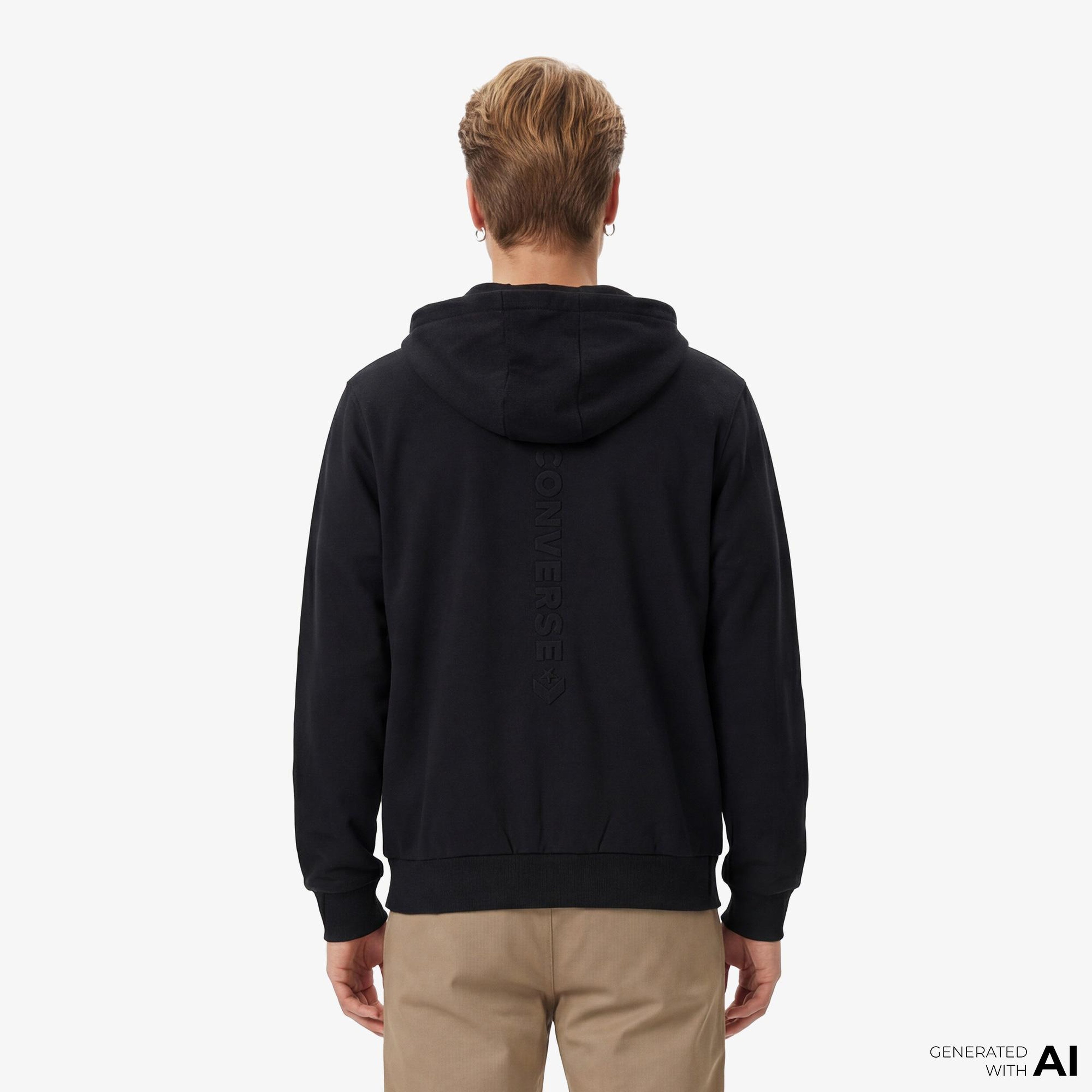 Converse Erkek Siyah Sweatshirt