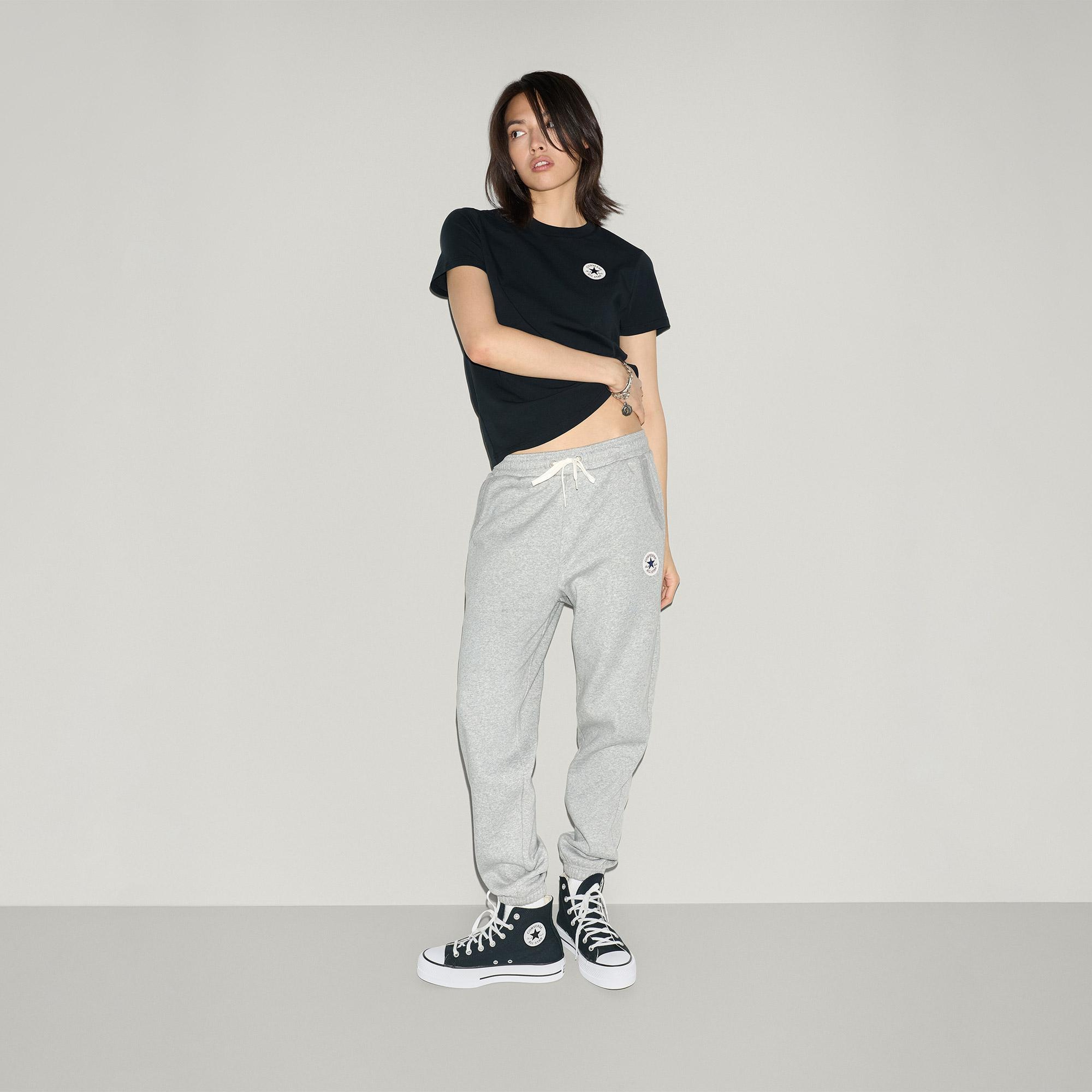 Converse Kadın Siyah T-Shirt