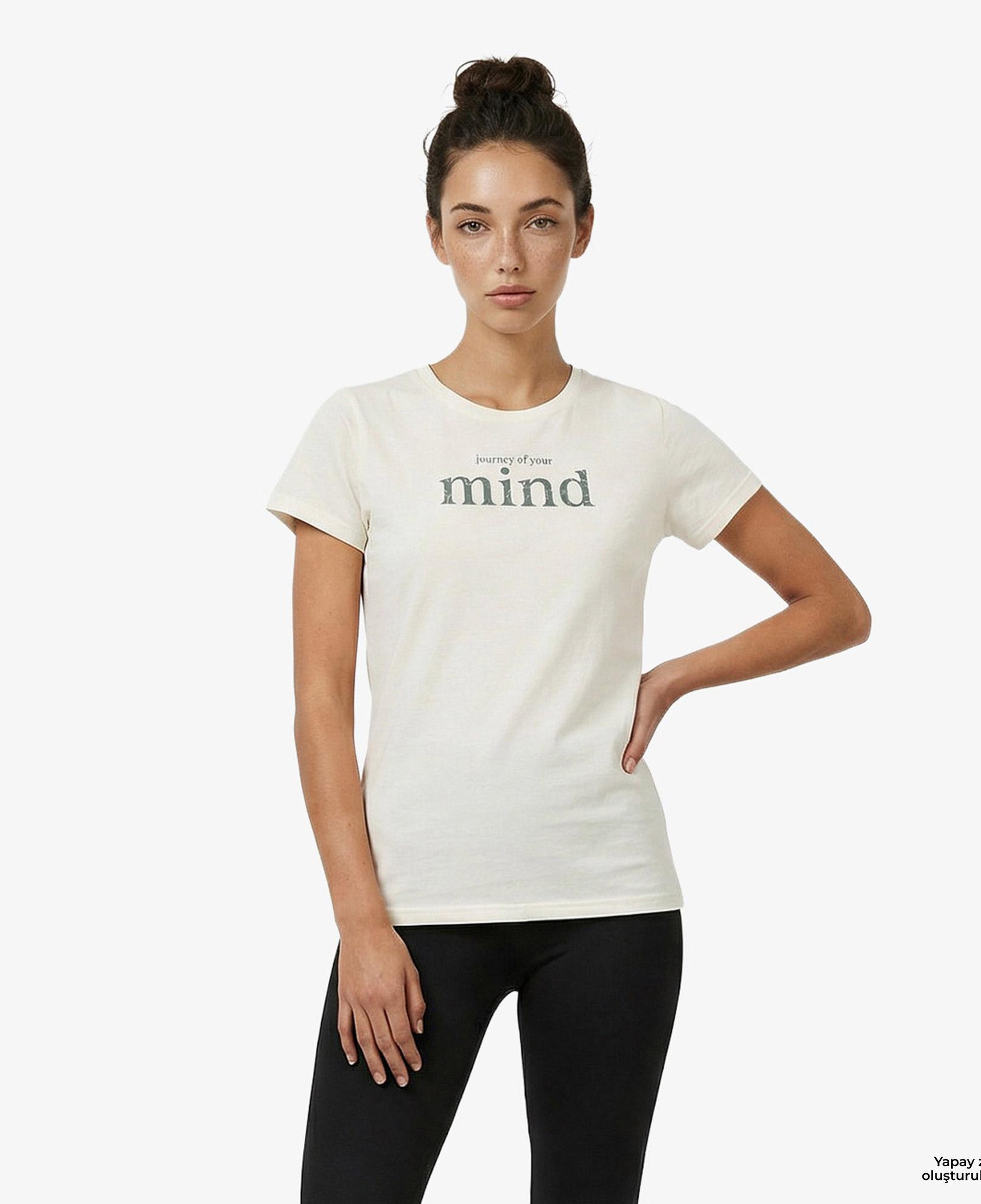 Energetics Journey of Mind Kadın Beyaz Antrenman T-Shirt