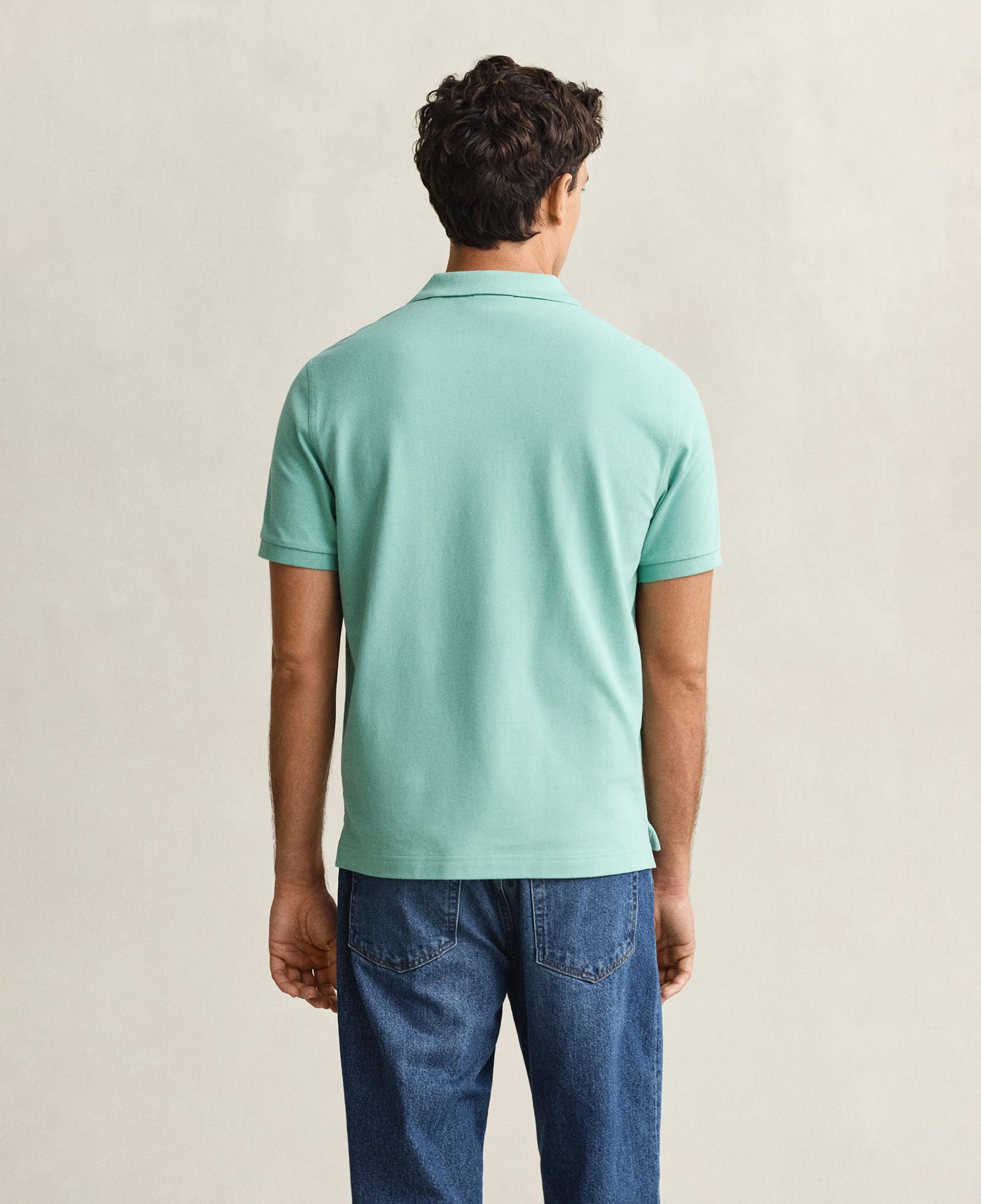 GANT Erkek Mavi Regular Fit Logolu Polo Yaka T-Shirt