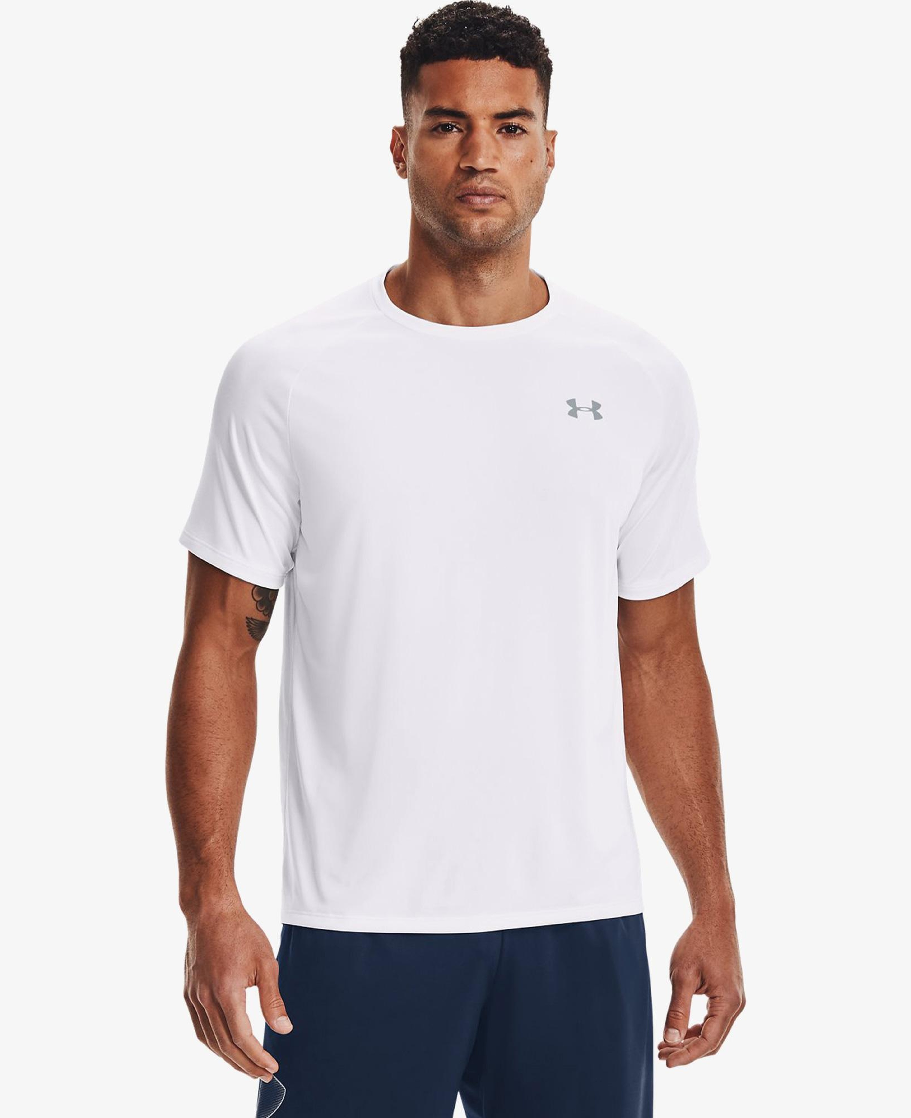 Under Armour Tech 2.0 Erkek Beyaz Antrenman T-Shirt