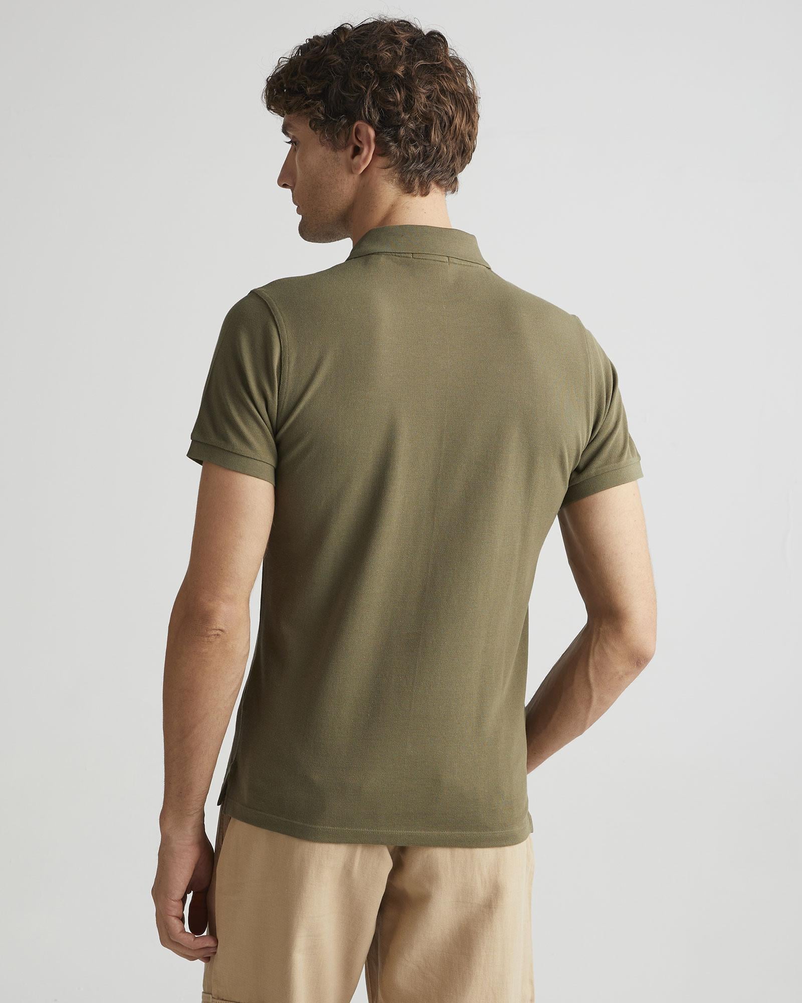 GANT Erkek Yeşil Regular Fit Polo