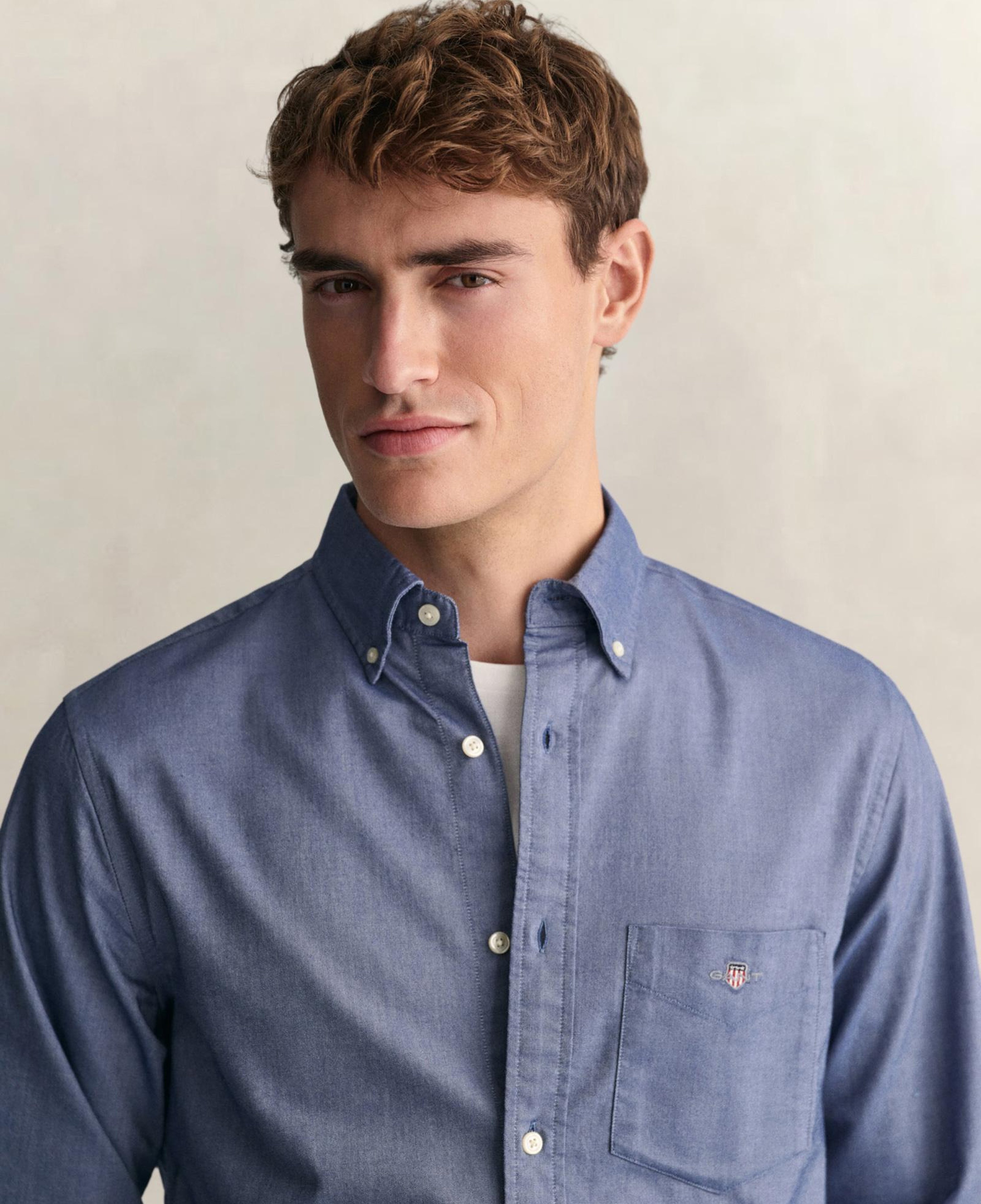GANT Erkek Mavi Regular Fit Oxford Gömlek