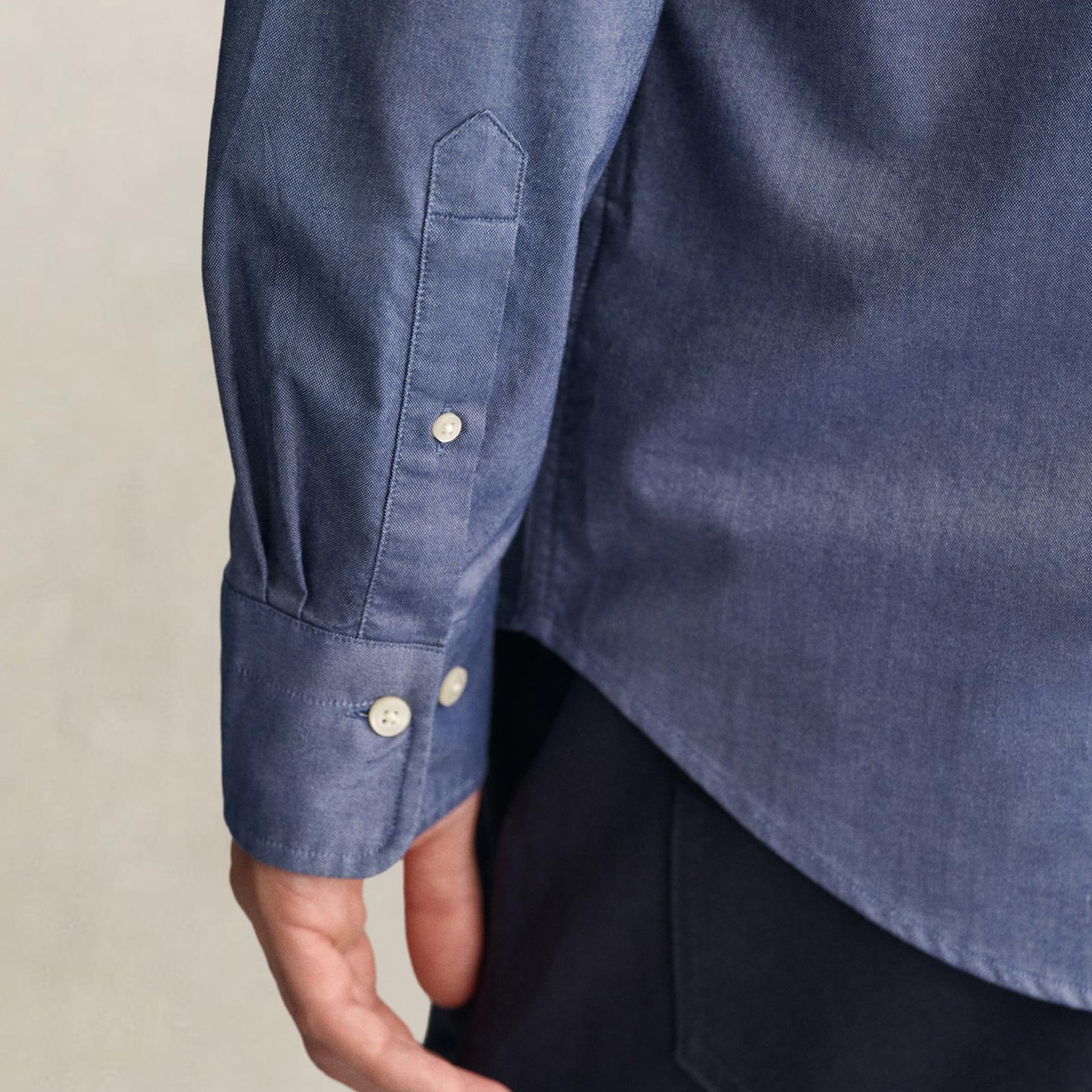GANT Erkek Mavi Regular Fit Oxford Gömlek