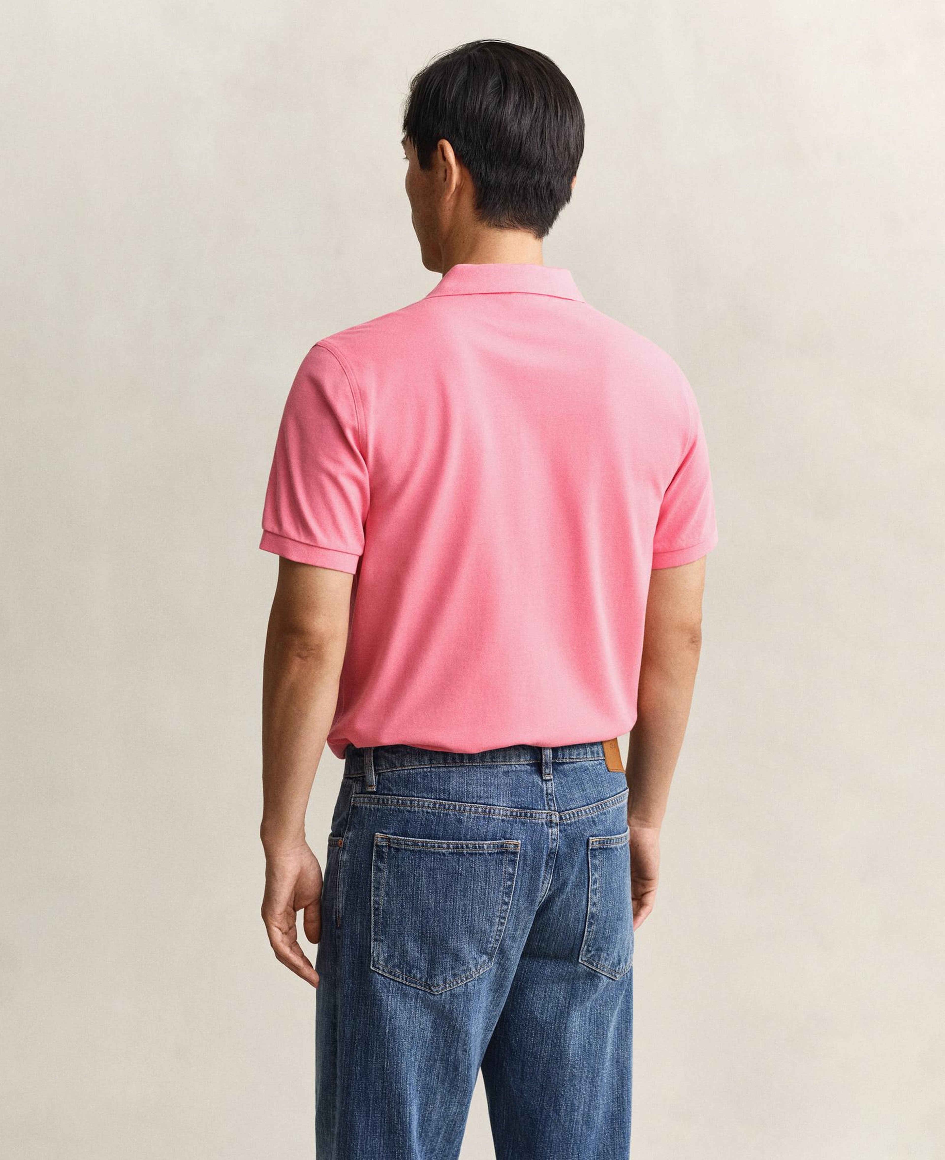 GANT Erkek Pembe Regular Fit Logolu Polo Yaka T-Shirt