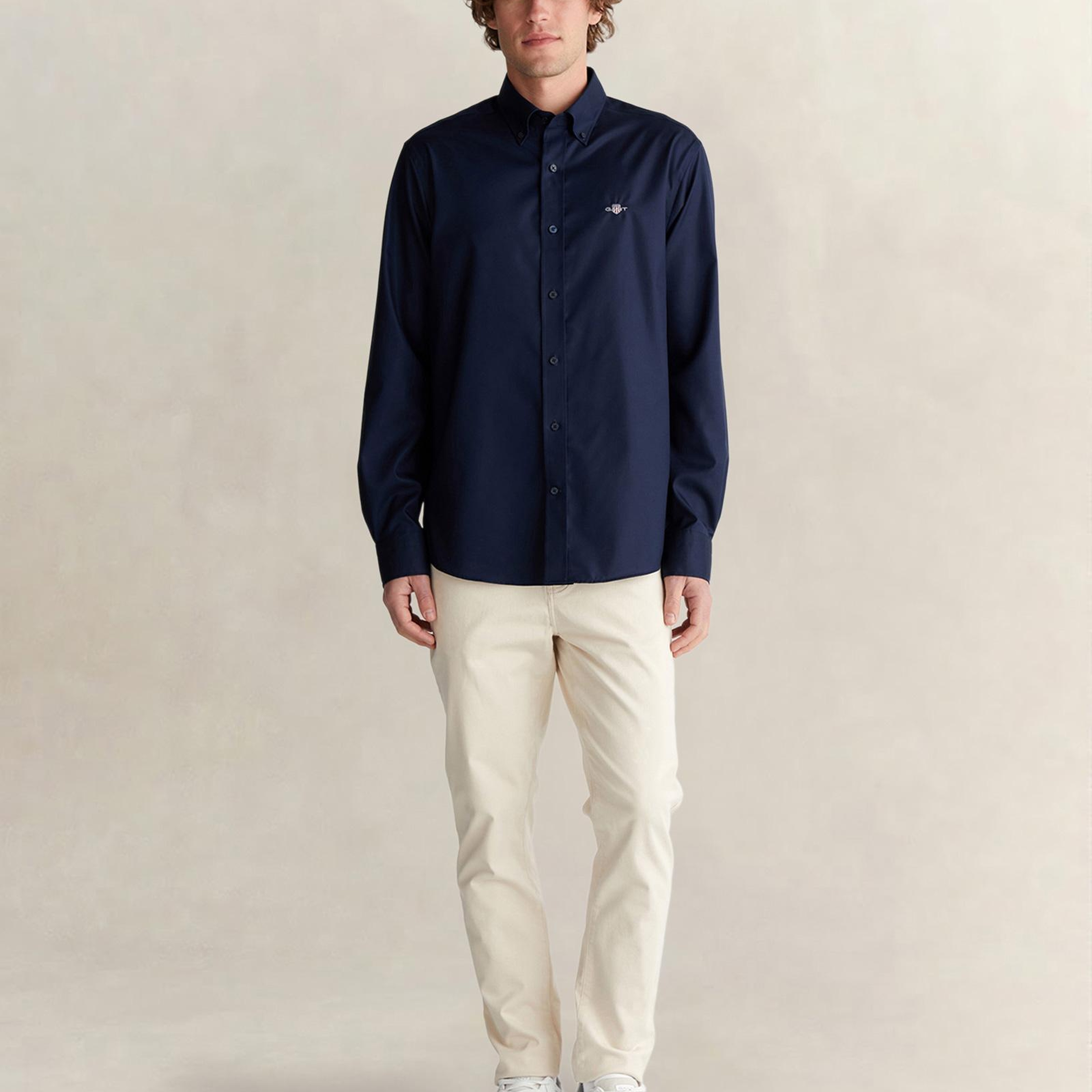 GANT Erkek Lacivert Regular Fit Gömlek