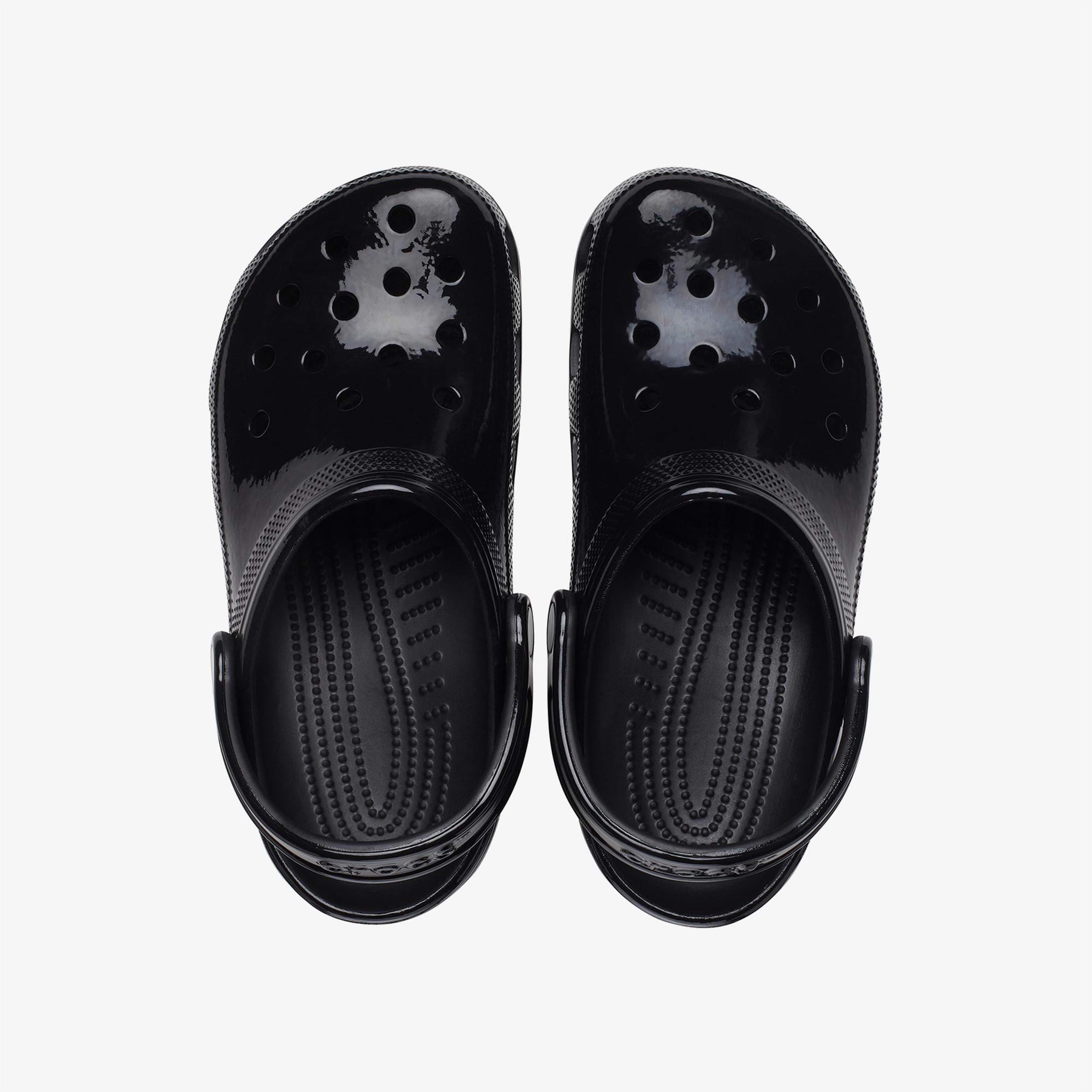 Crocs Classic High Shine Kadın Siyah Terlik
