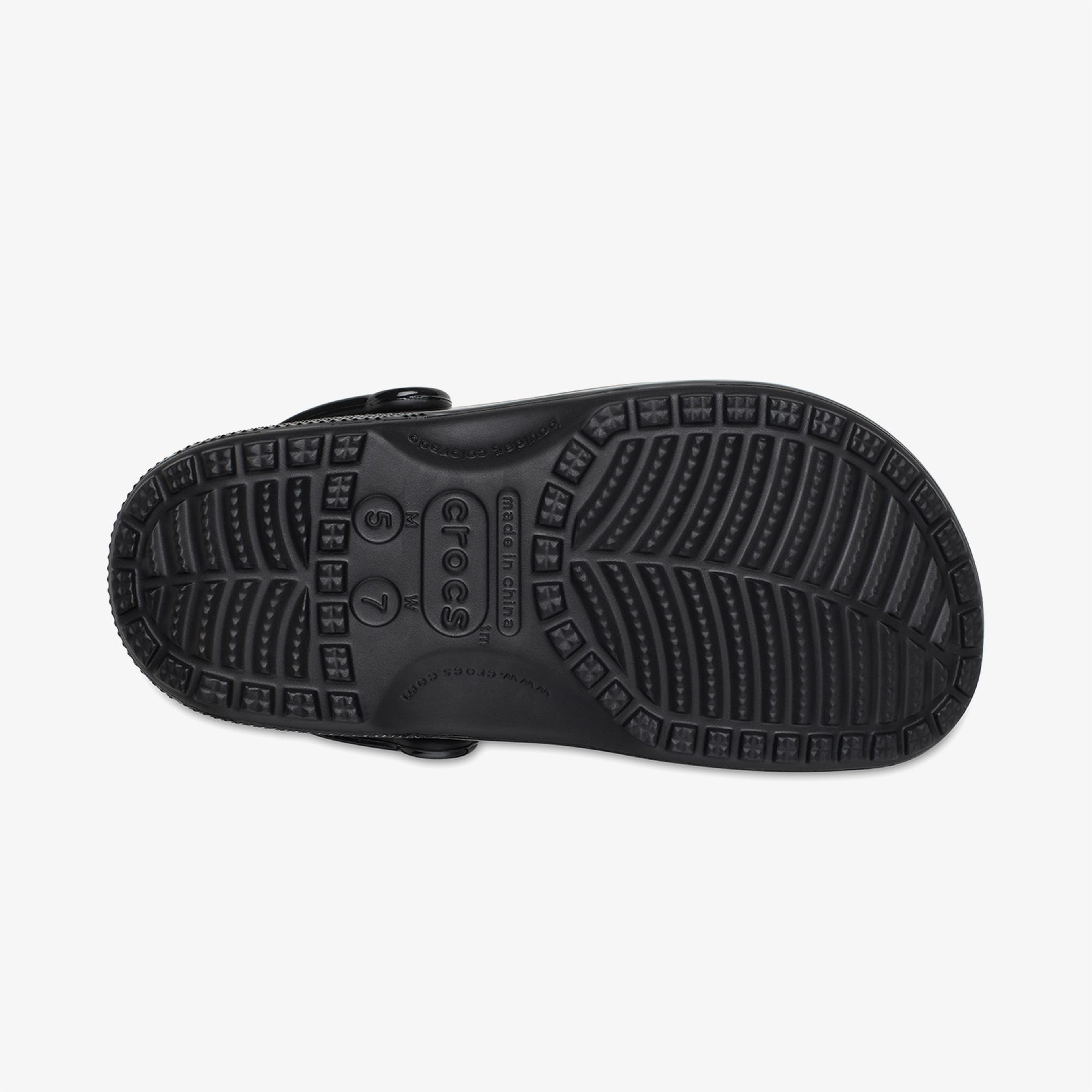 Crocs Classic High Shine Kadın Siyah Terlik
