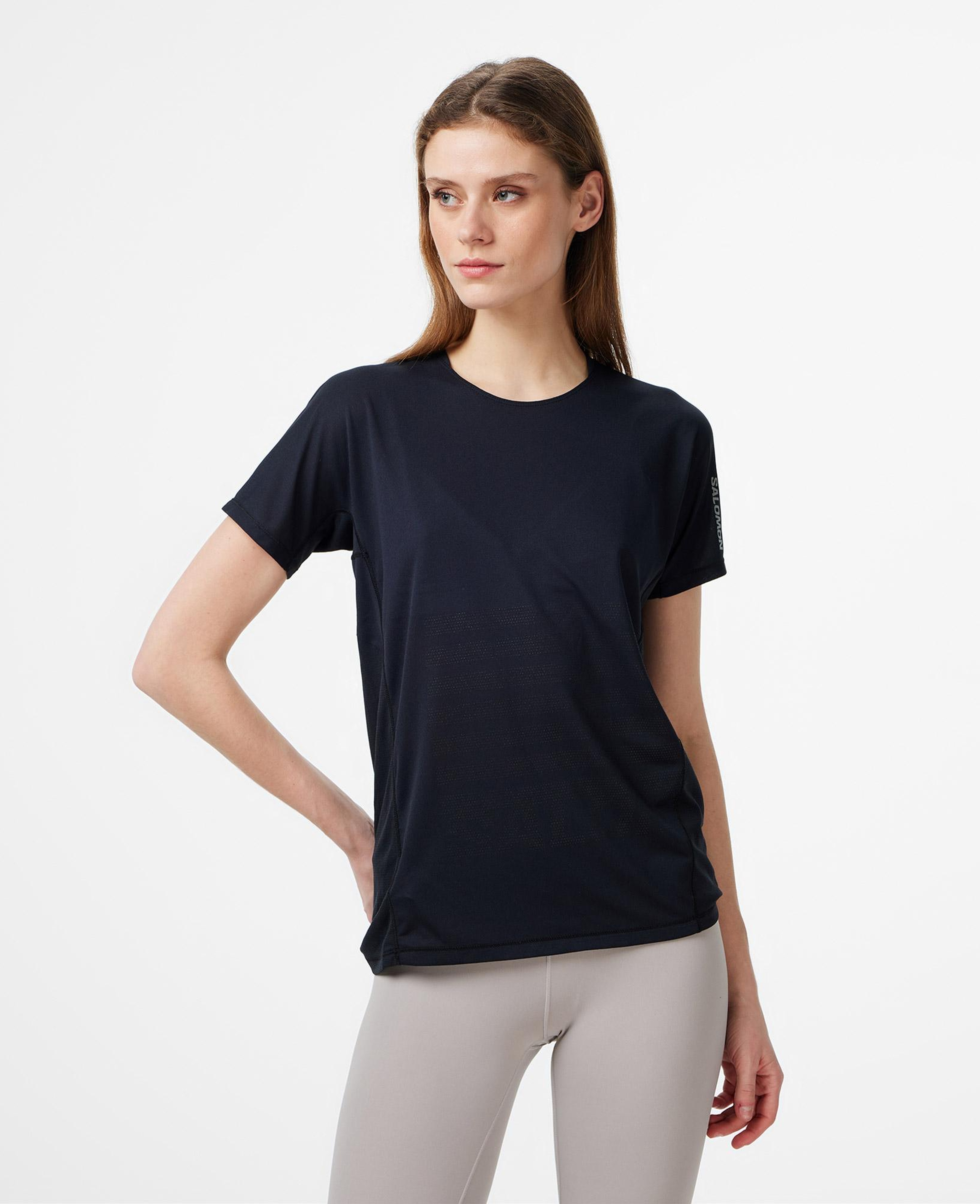 Salomon S/Lab Sense Kadın Siyah Koşu T-Shirt