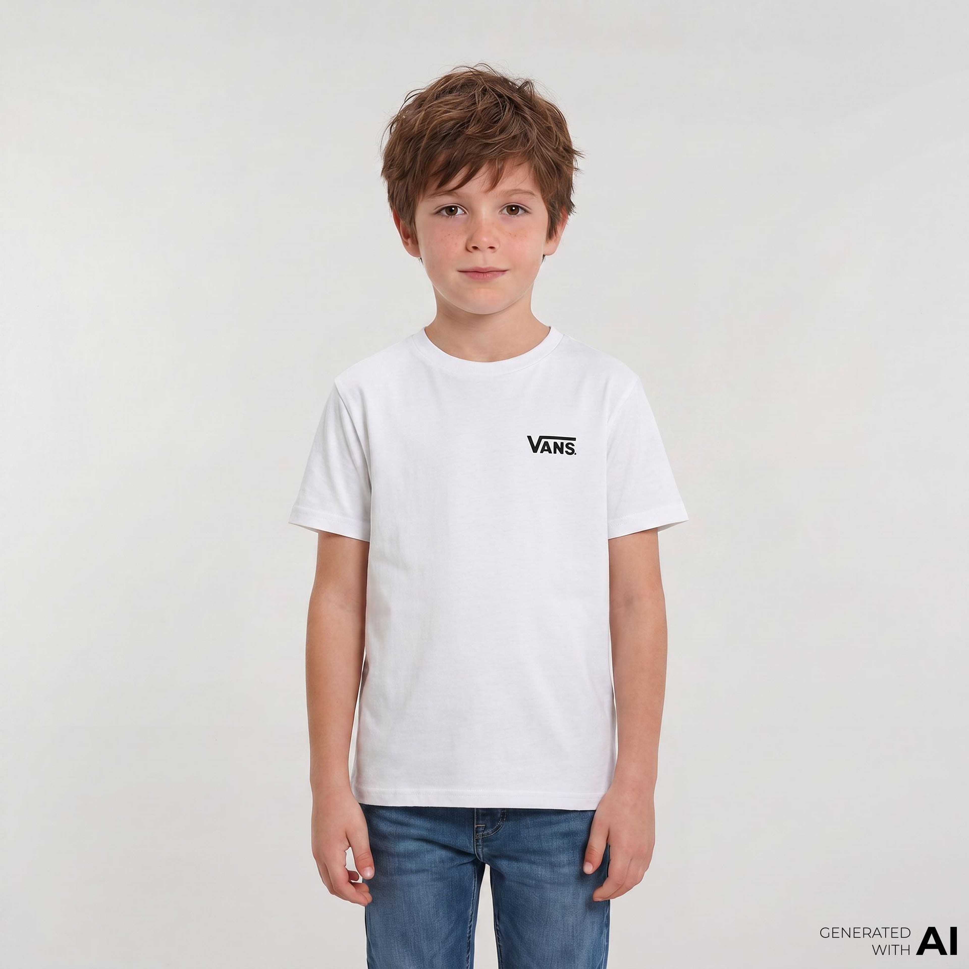 Vans By Blocked Box Ss Çocuk Beyaz T-Shirt