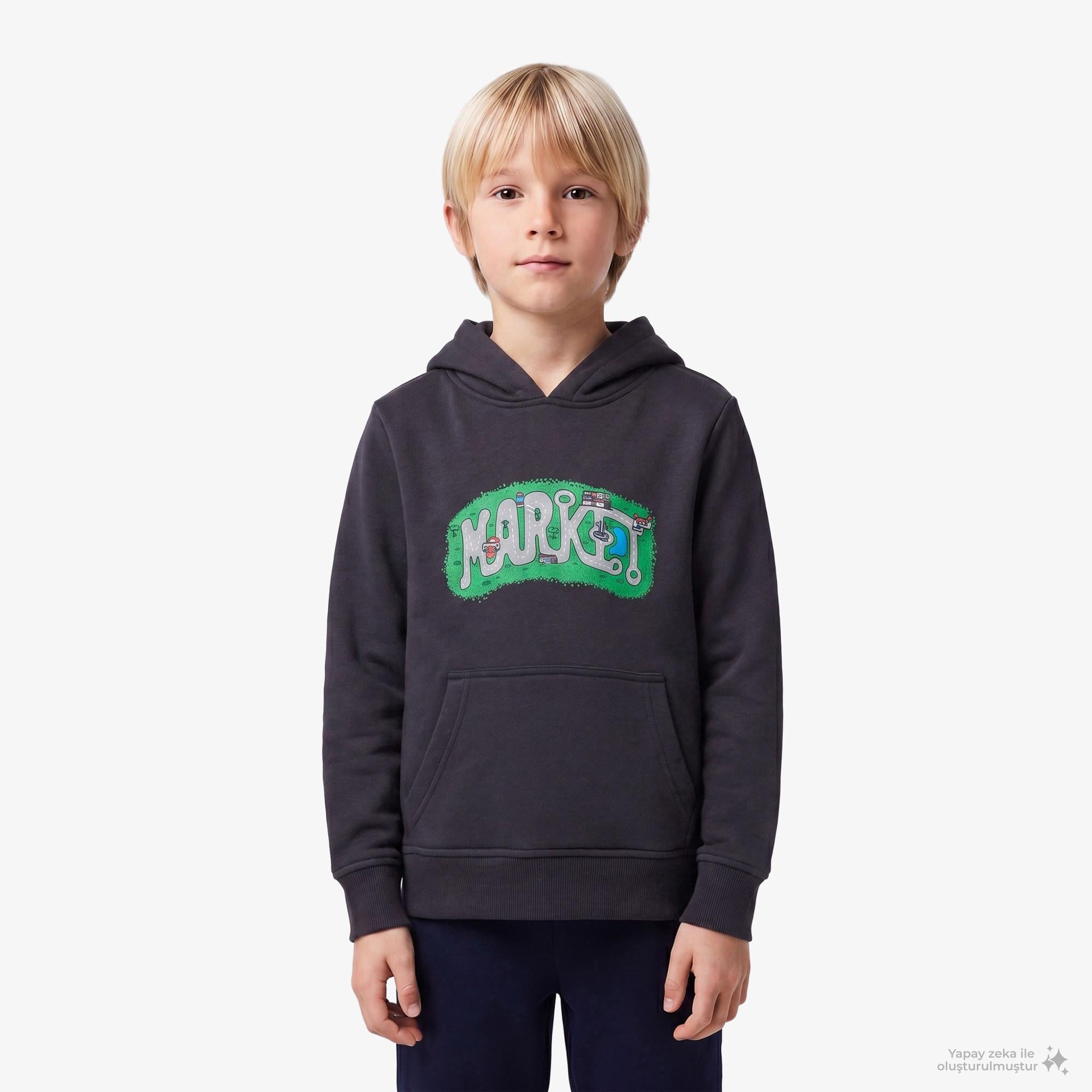 Market City Streets Çocuk Siyah Sweatshirt
