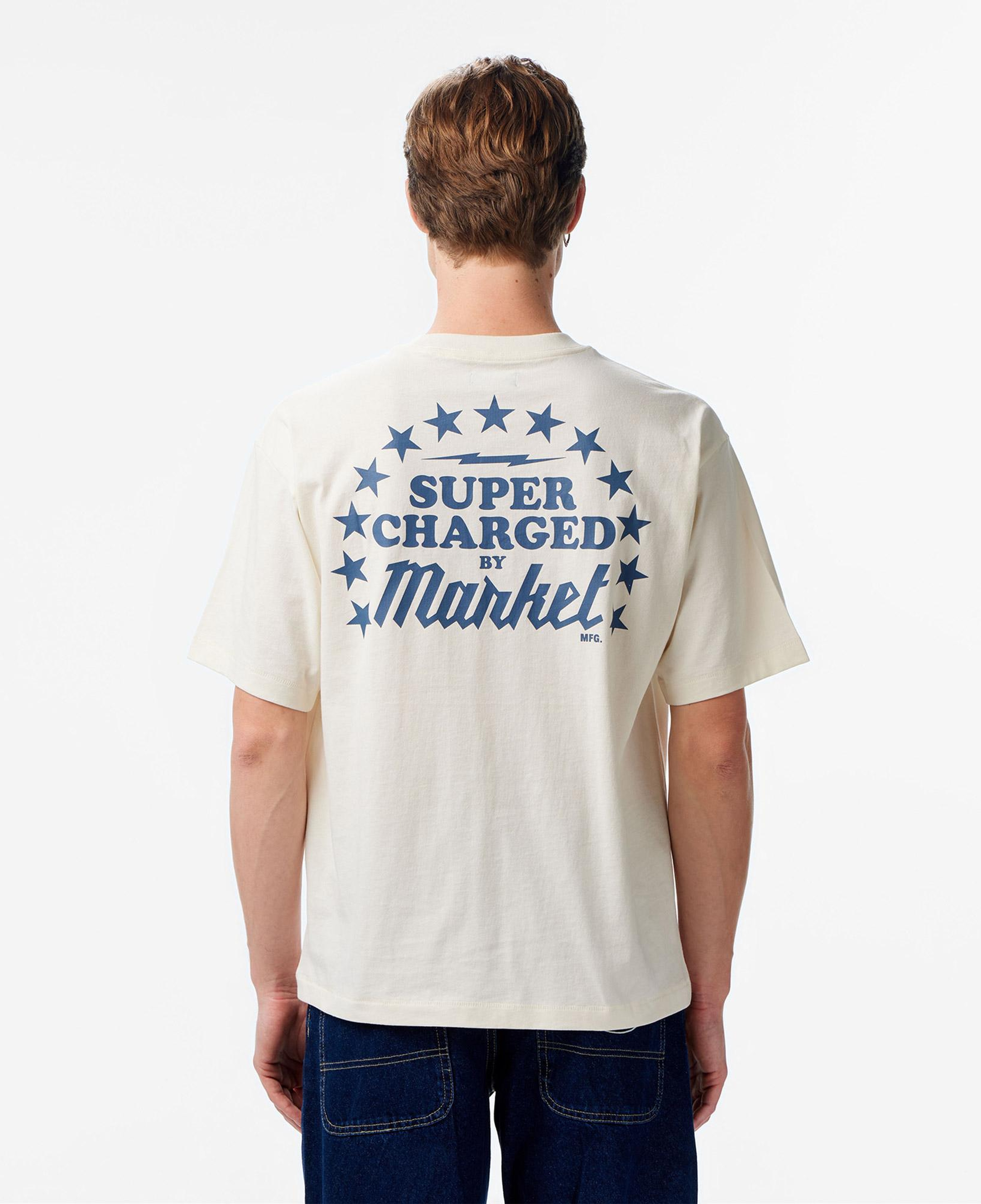 Market Supercharged Erkek Beyaz T-Shirt