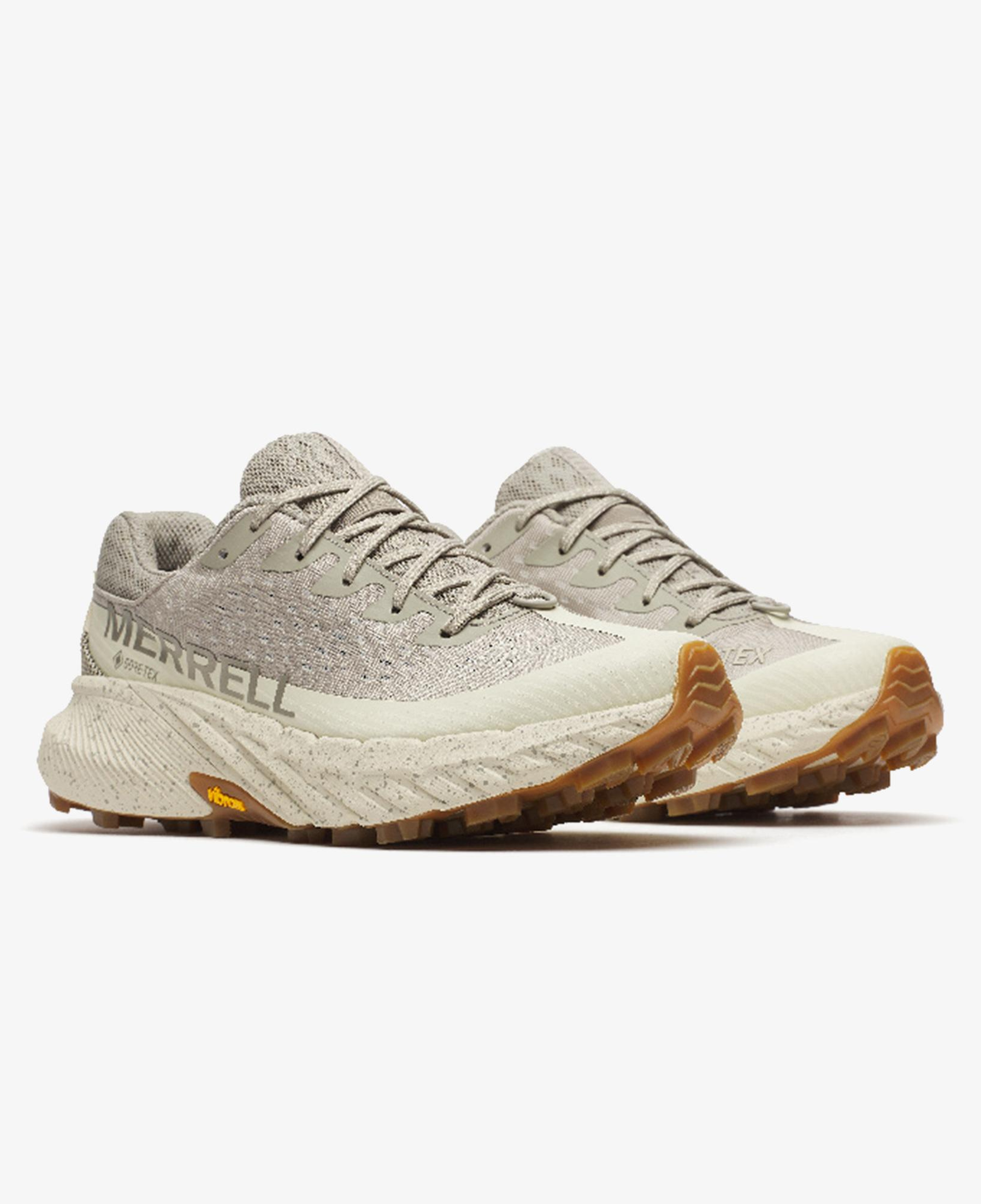 Merrell Agility Peak 5 Gore Tex Kadın Bej Koşu Ayakkabısı