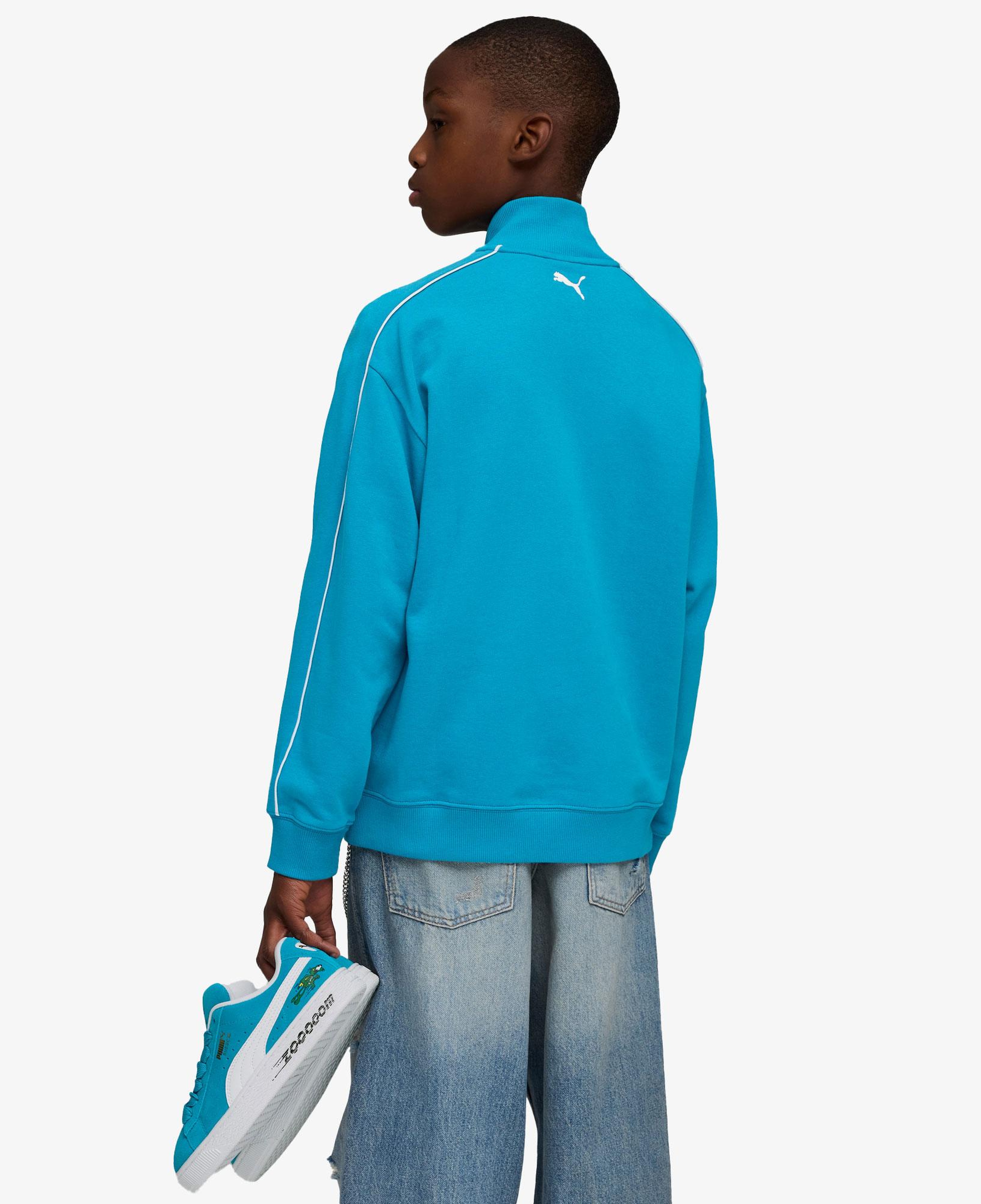 Puma T7 Super Çocuk Mavi Sweatshirt