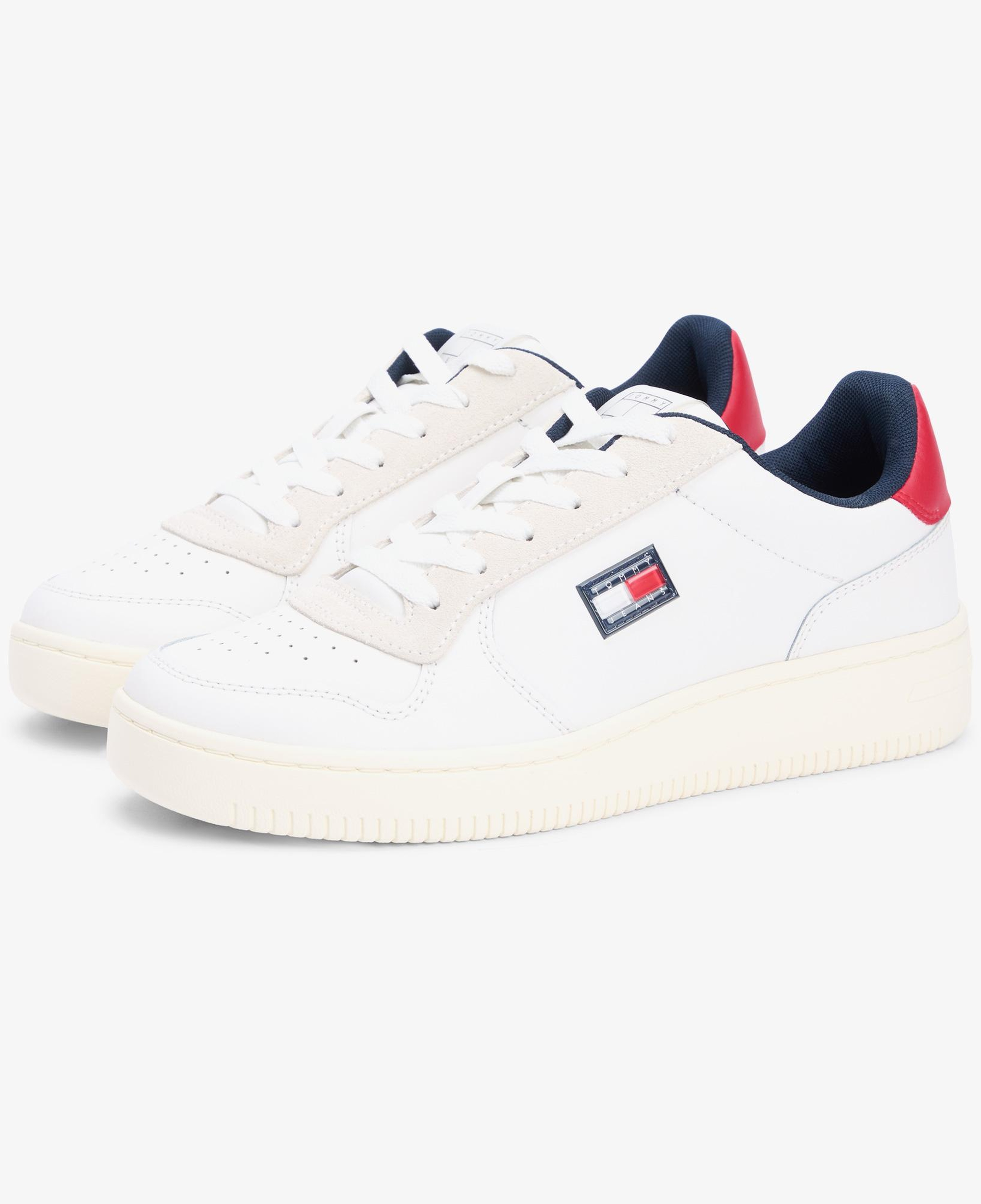 Tommy Hilfiger Retro Basket Erkek Beyaz Spor Ayakkabı