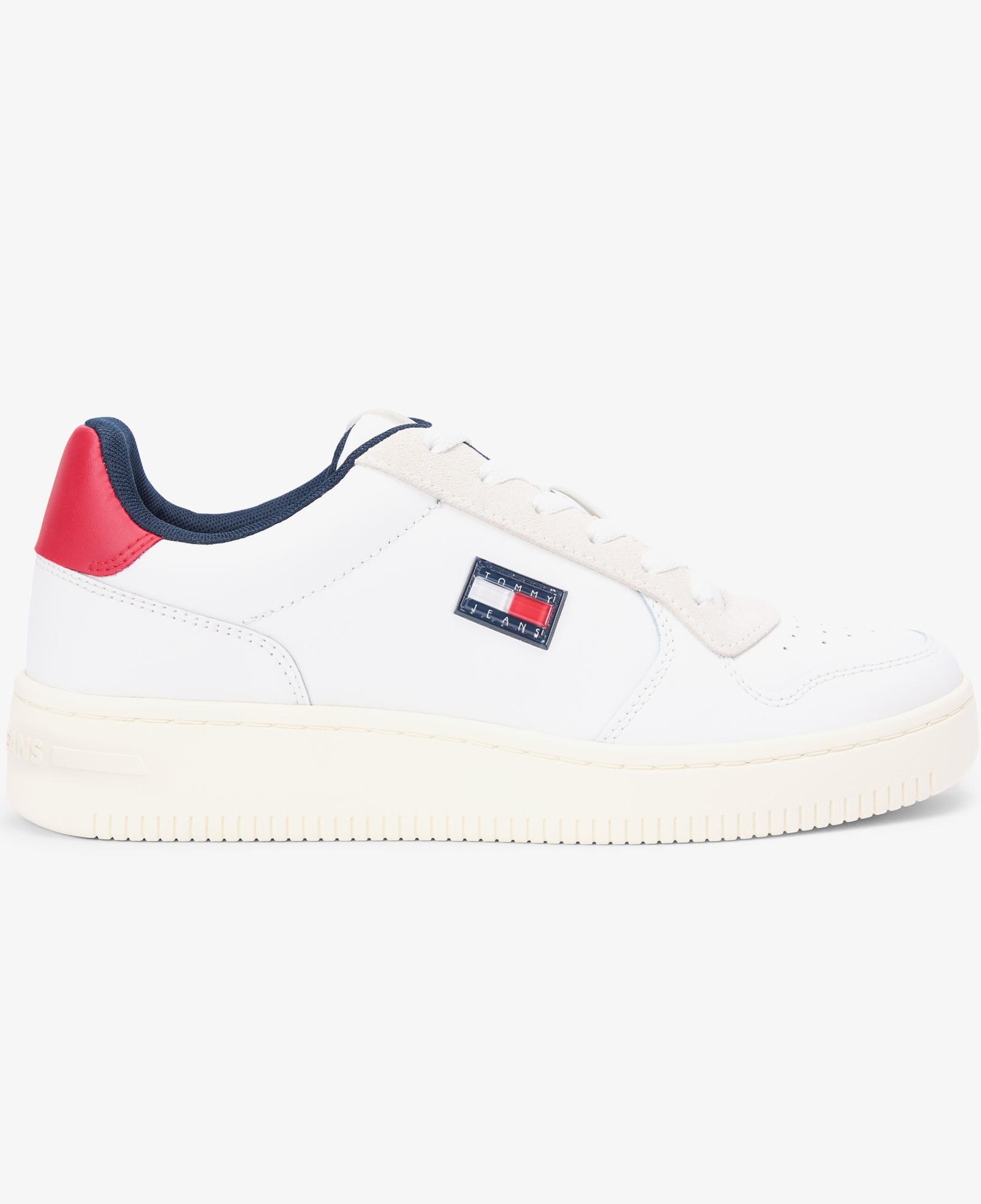 Tommy Hilfiger Retro Basket Erkek Beyaz Spor Ayakkabı