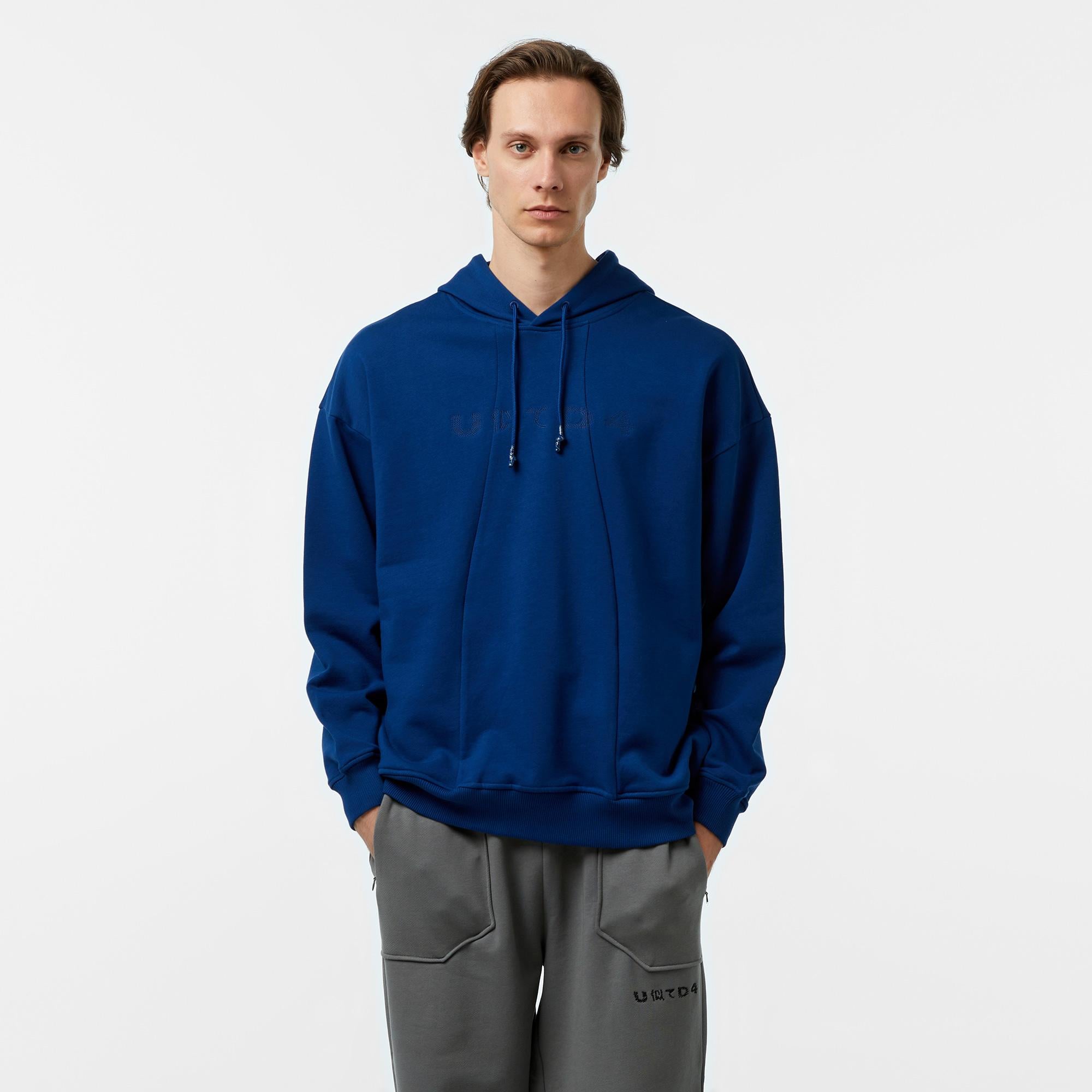 UNITED4 Pieces Erkek Mavi Hoodie